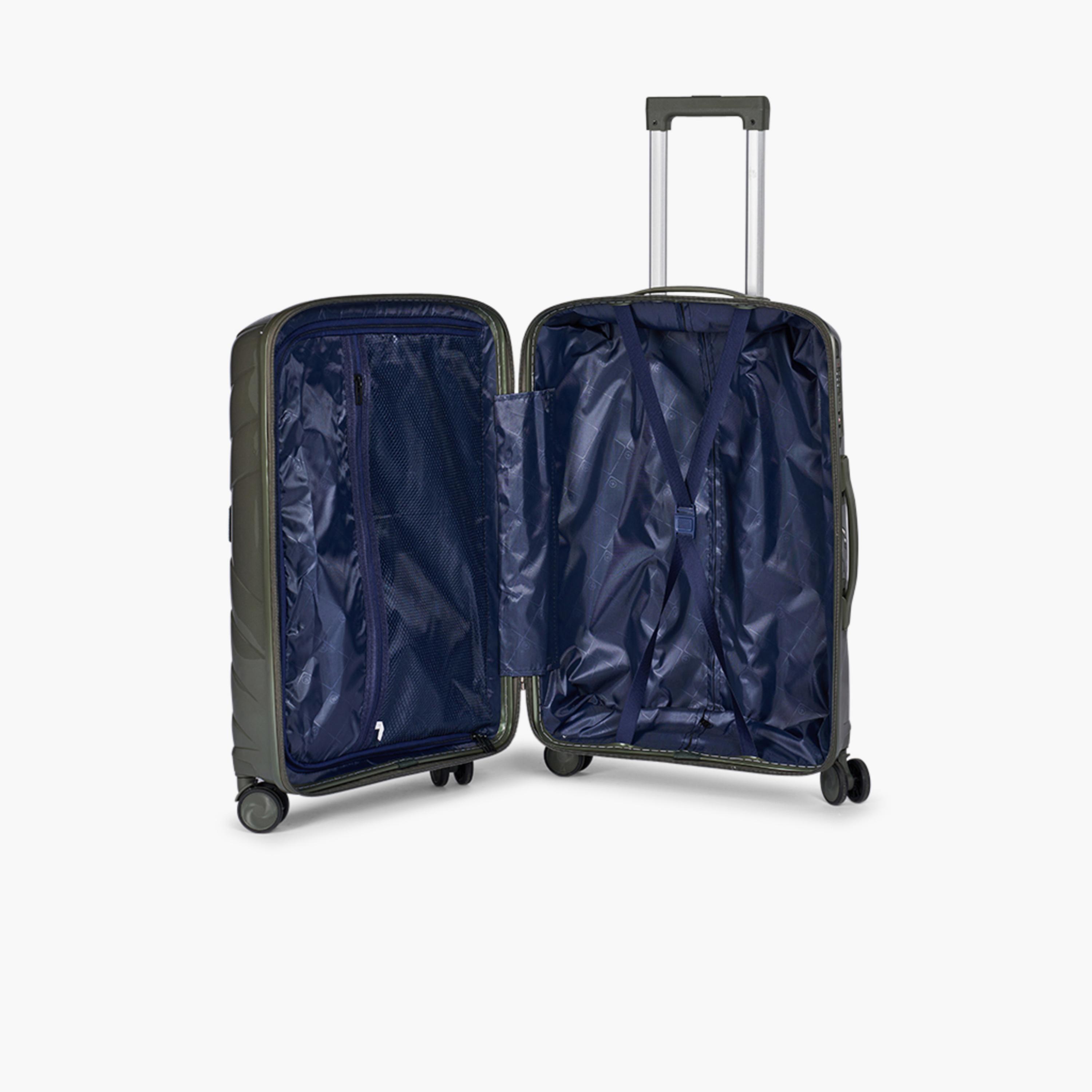 Limra Set of 3 Polypropylene Hard-Sided 4-Wheeler Spinner Trolley Bag with TSA Lock-travel-luggagesandbags-luggage-image-8