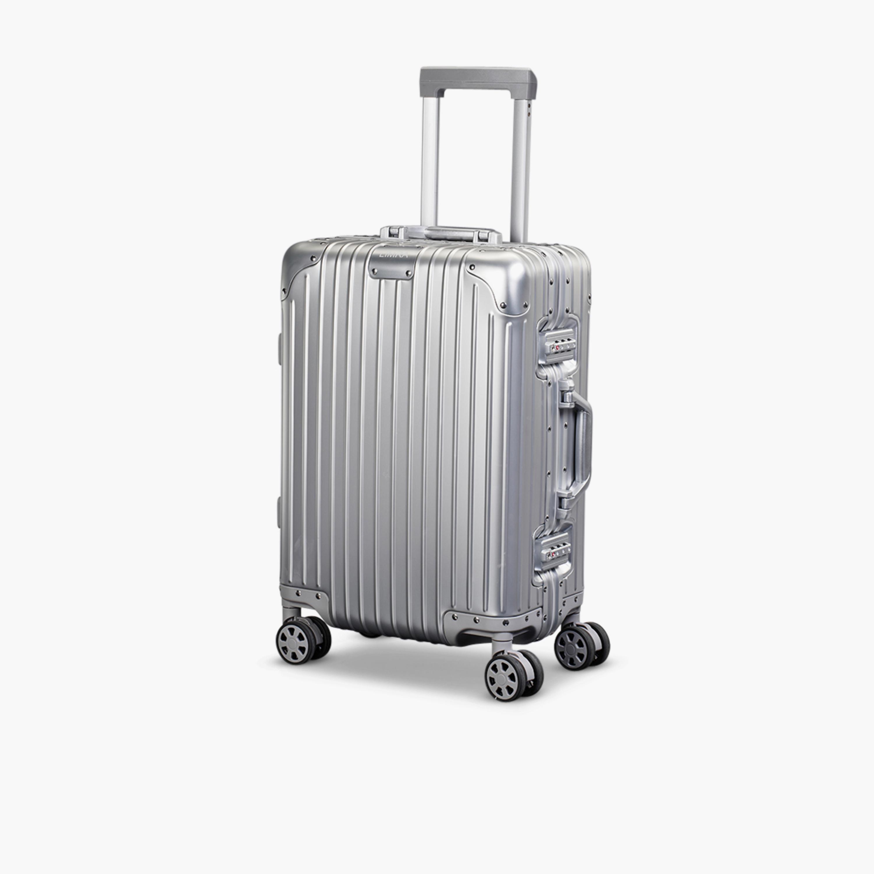 Limra 56 CM Small Cabin Aluminum Hard-Sided 4-Wheeler Spinner Trolley Bag with TSA Lock-travel-luggagesandbags-luggage-image-1
