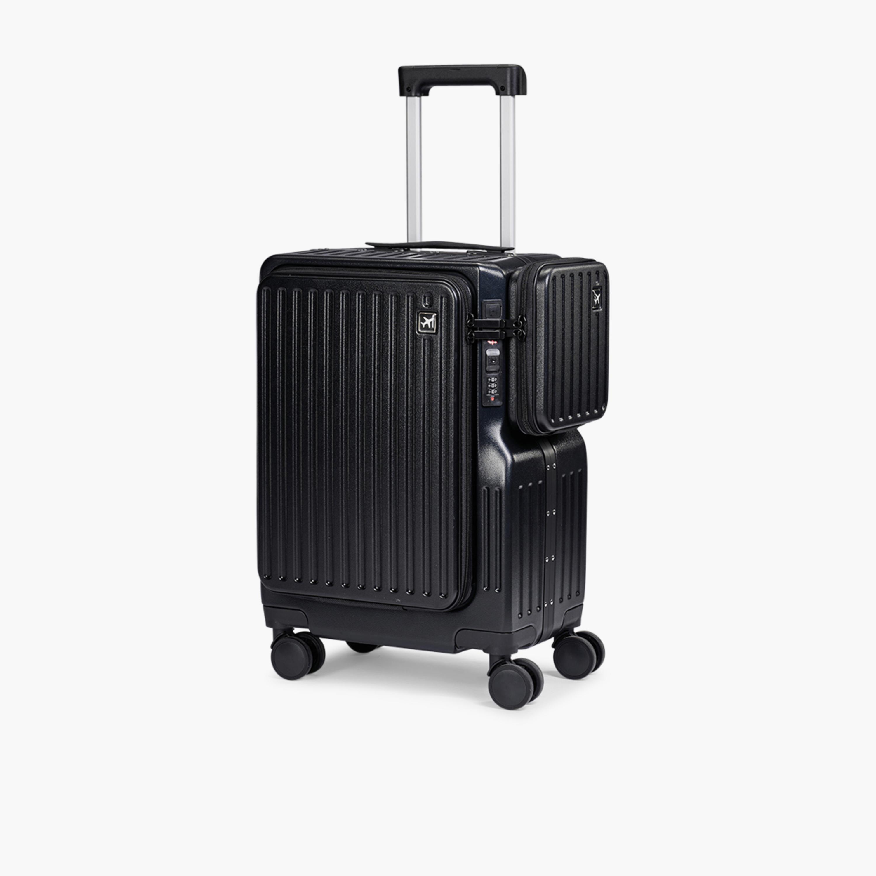 Limra 56 CM Small Cabin Polycarbonate with ABS Hard-Sided 4-Wheeler Spinner Trolley Bag with TSA Lock-travel-luggagesandbags-luggage-image-1