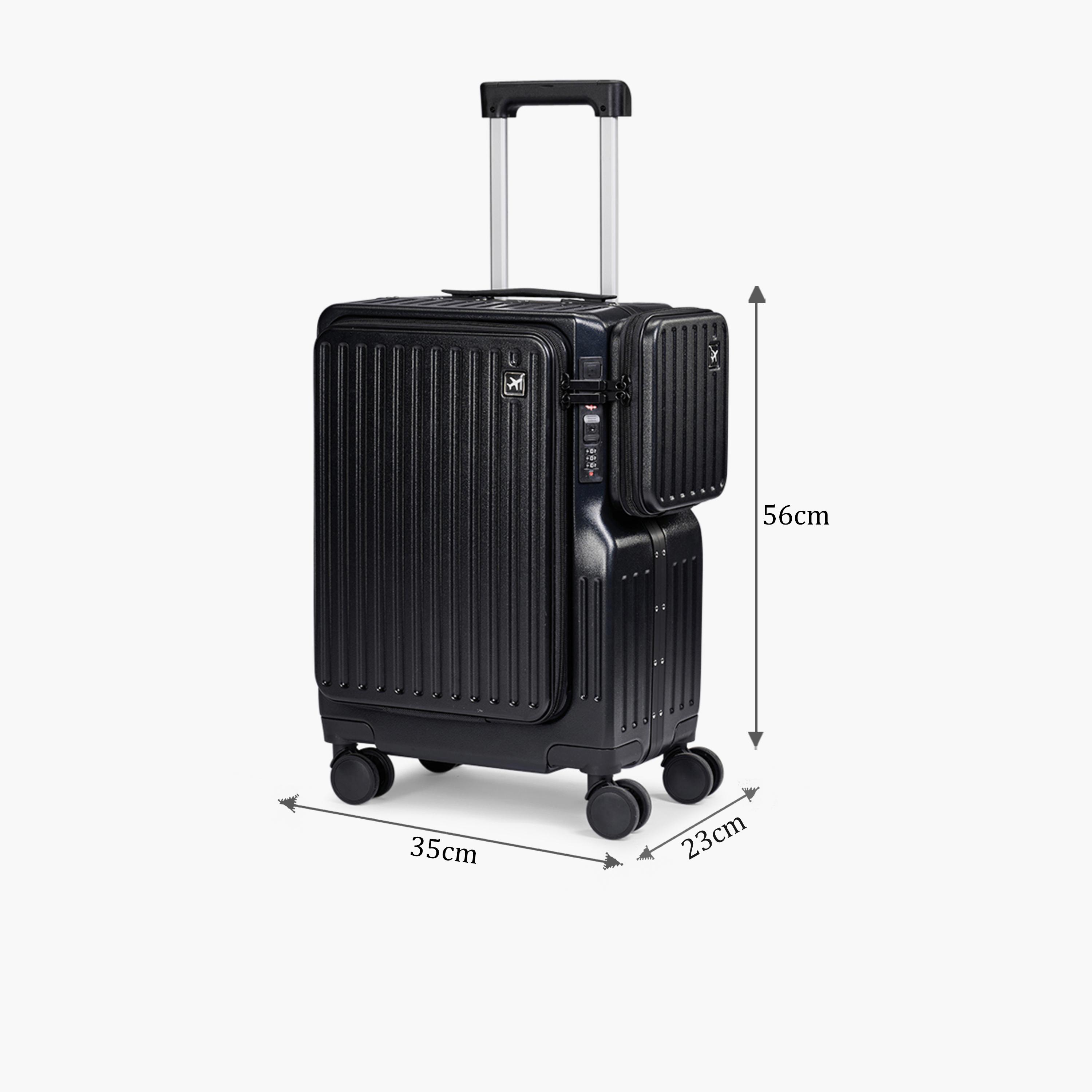 Limra 56 CM Small Cabin Polycarbonate with ABS Hard-Sided 4-Wheeler Spinner Trolley Bag with TSA Lock-travel-luggagesandbags-luggage-image-2