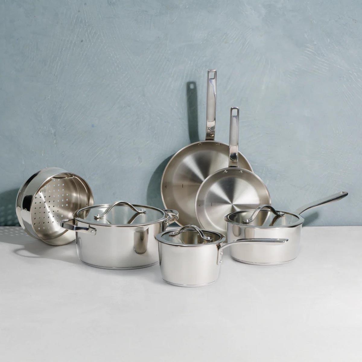 Tramontina 9-Piece Stainless Steel Induction Base Cookware Set