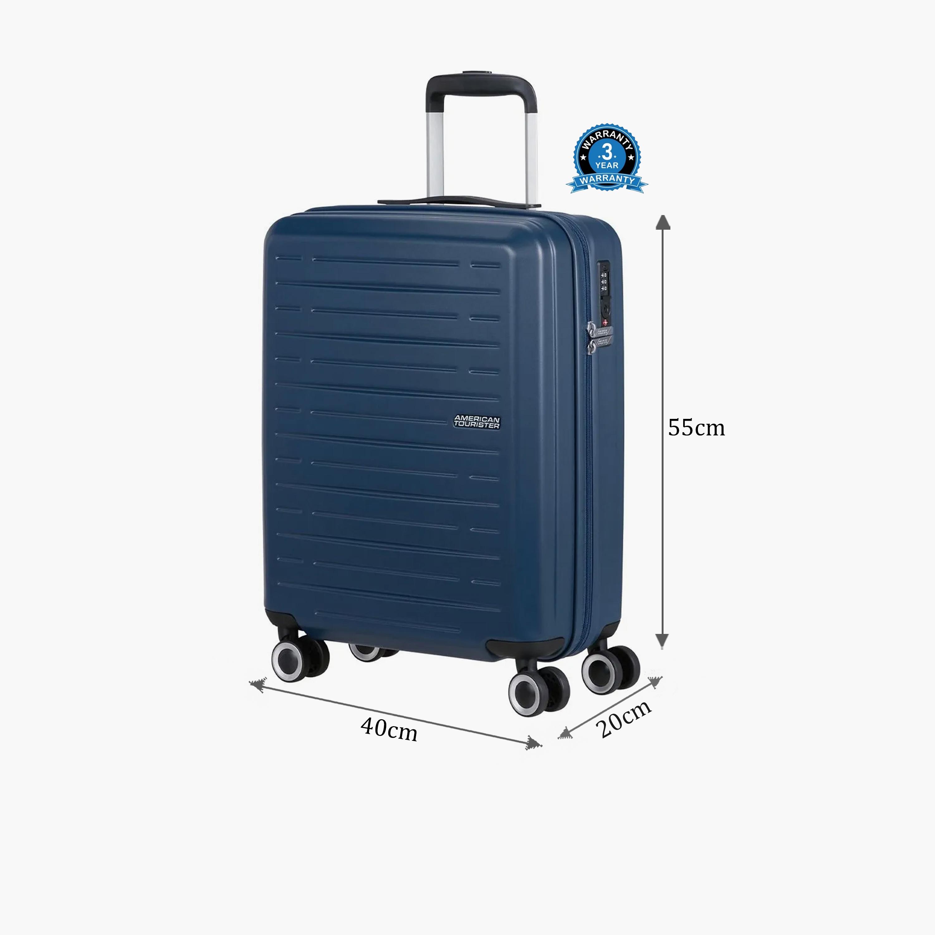 American Tourister Aerojoy 55 CM Small Cabin ABS Hard Sided 4-Wheeler Spinner Trolley Bag with TSA Lock-travel-luggagesandbags-luggage-image-2