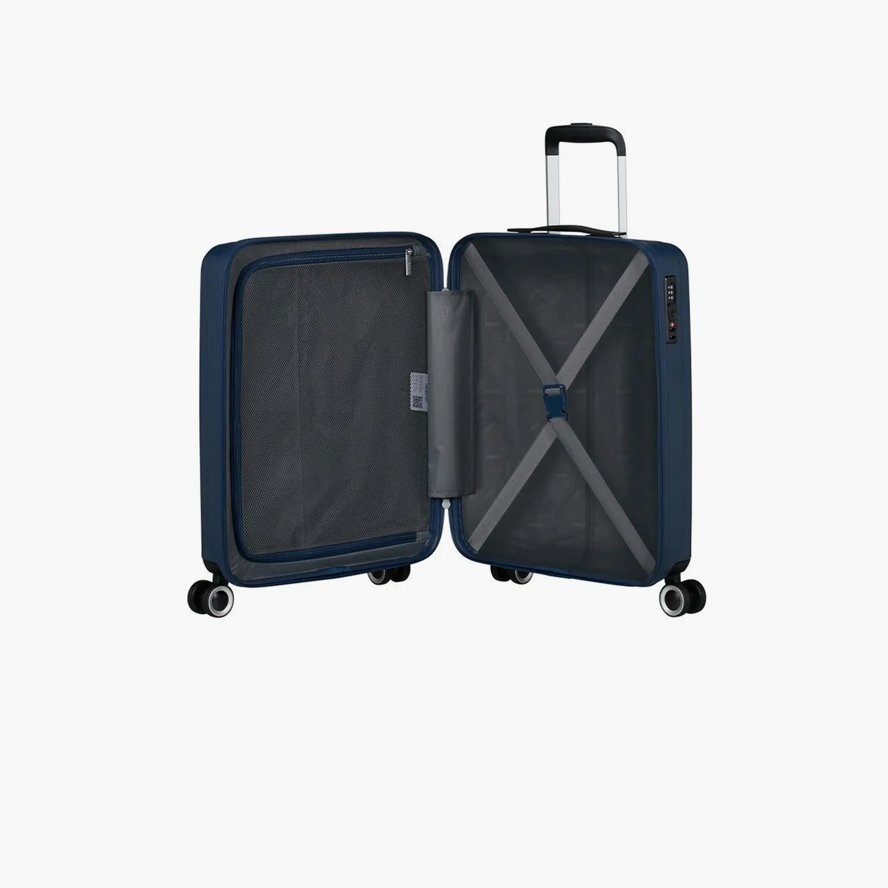 American Tourister Aerojoy 55 CM Small Cabin ABS Hard Sided 4-Wheeler Spinner Trolley Bag with TSA Lock-travel-luggagesandbags-luggage-image-5