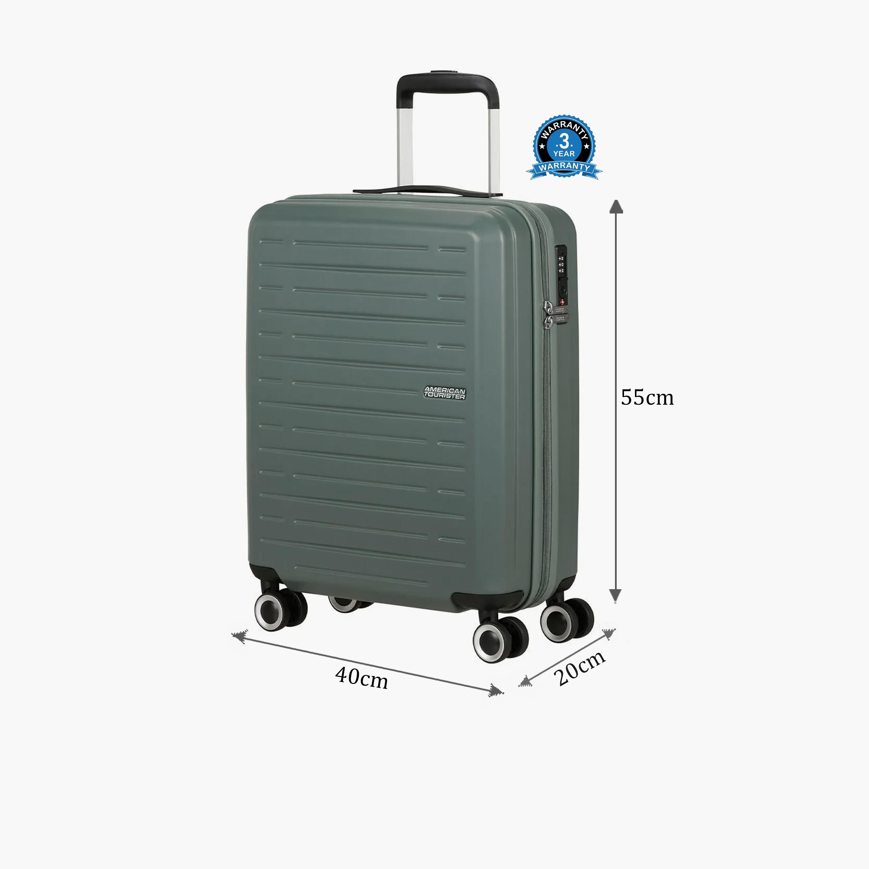American Tourister Aerojoy 55 CM Small Cabin ABS Hard Sided 4-Wheeler Spinner Trolley Bag with TSA Lock-travel-luggagesandbags-luggage-image-2