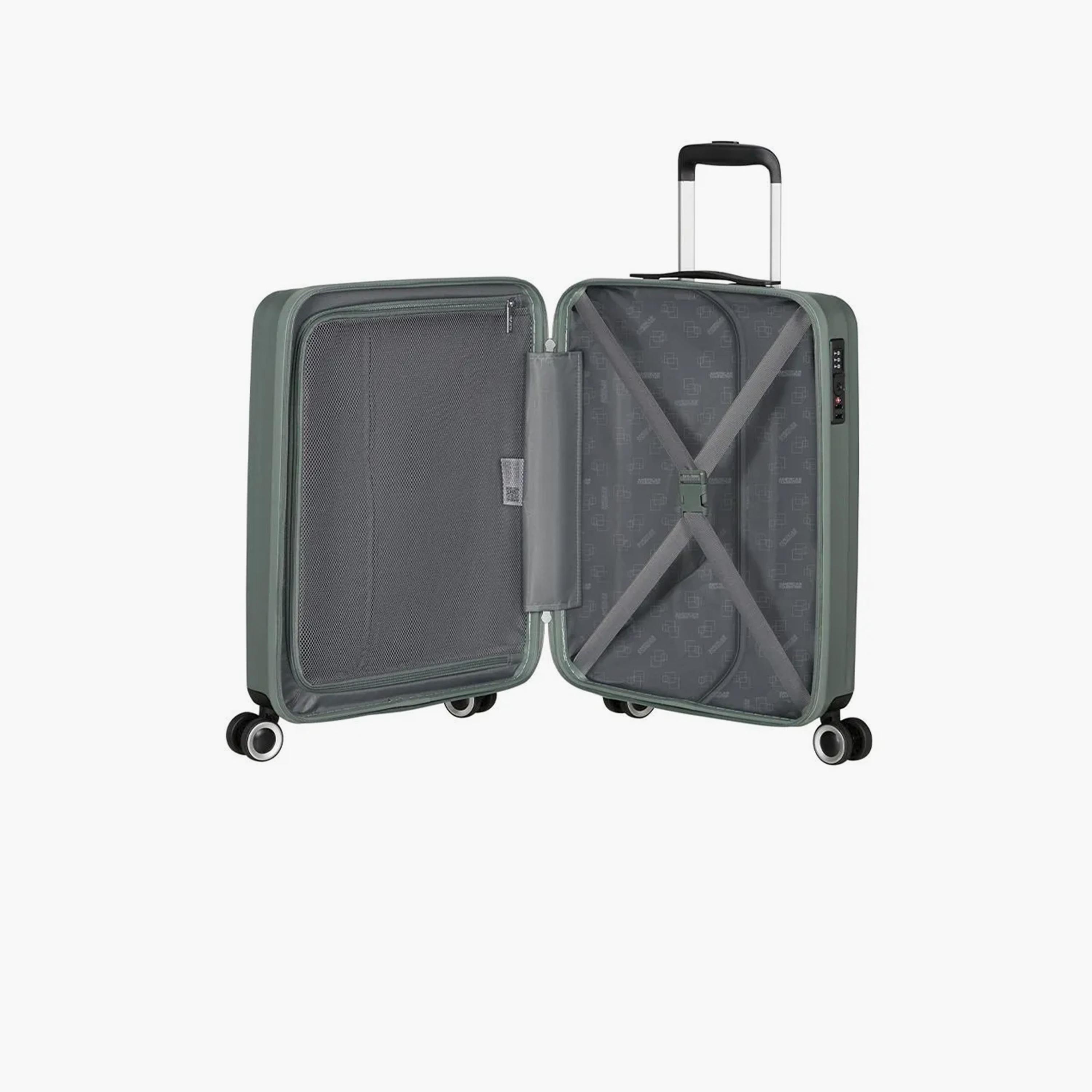 American Tourister Aerojoy 55 CM Small Cabin ABS Hard Sided 4-Wheeler Spinner Trolley Bag with TSA Lock-travel-luggagesandbags-luggage-image-5