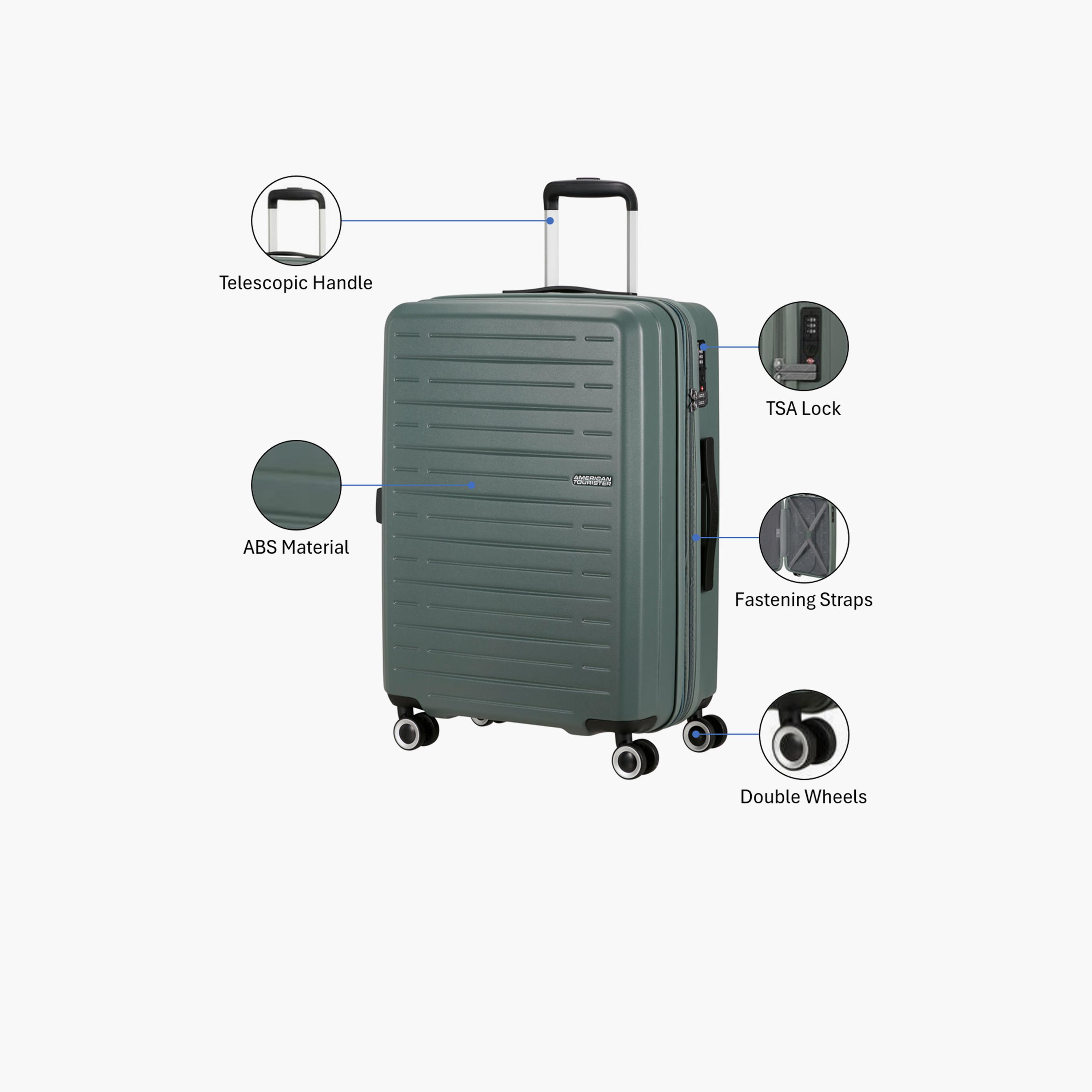 American Tourister Aerojoy 66 CM Medium Check-in ABS Hard Sided 4-Wheeler Spinner Trolley Bag with TSA Lock-travel-luggagesandbags-luggage-image-3