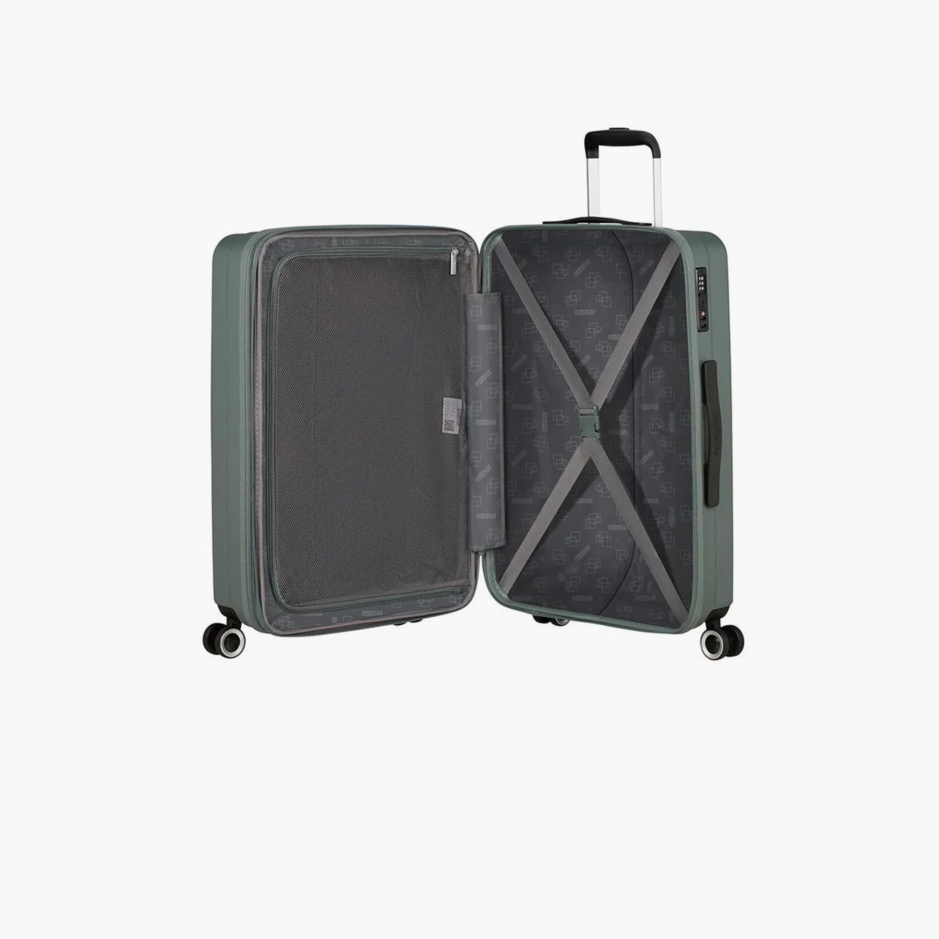 American Tourister Aerojoy 66 CM Medium Check-in ABS Hard Sided 4-Wheeler Spinner Trolley Bag with TSA Lock-travel-luggagesandbags-luggage-image-8