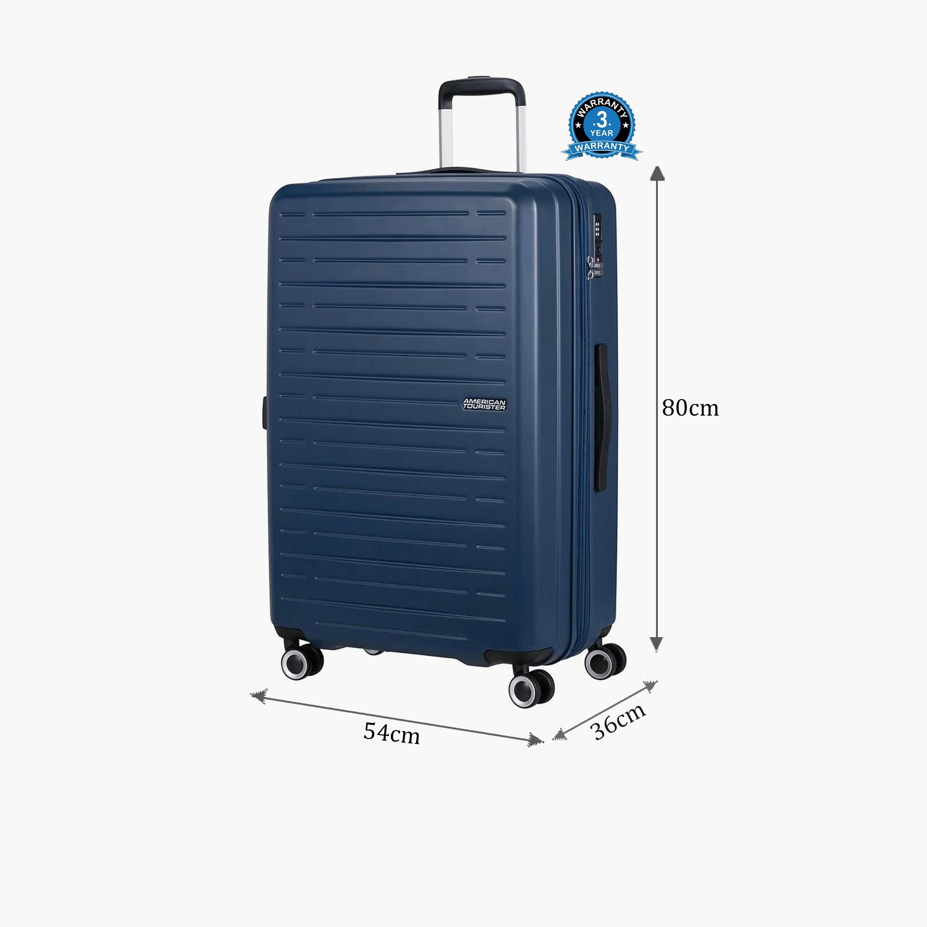 American Tourister Aerojoy 80 CM Large Check-in ABS Hard Sided 4-Wheeler Spinner Trolley Bag with TSA Lock-travel-luggagesandbags-luggage-image-2