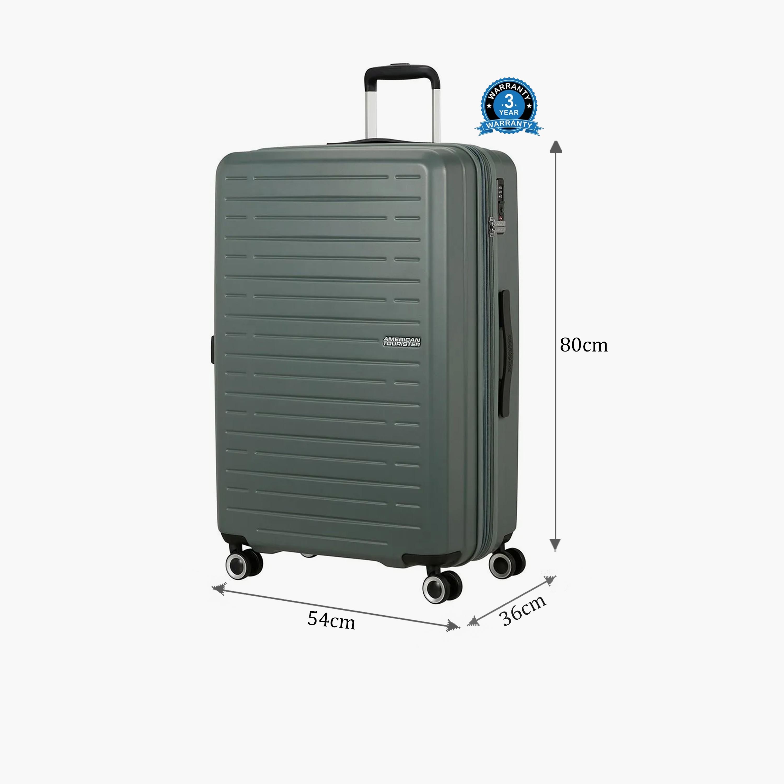 American Tourister Aerojoy 80 CM Large Check-in ABS Hard Sided 4-Wheeler Spinner Trolley Bag with TSA Lock-travel-luggagesandbags-luggage-image-2