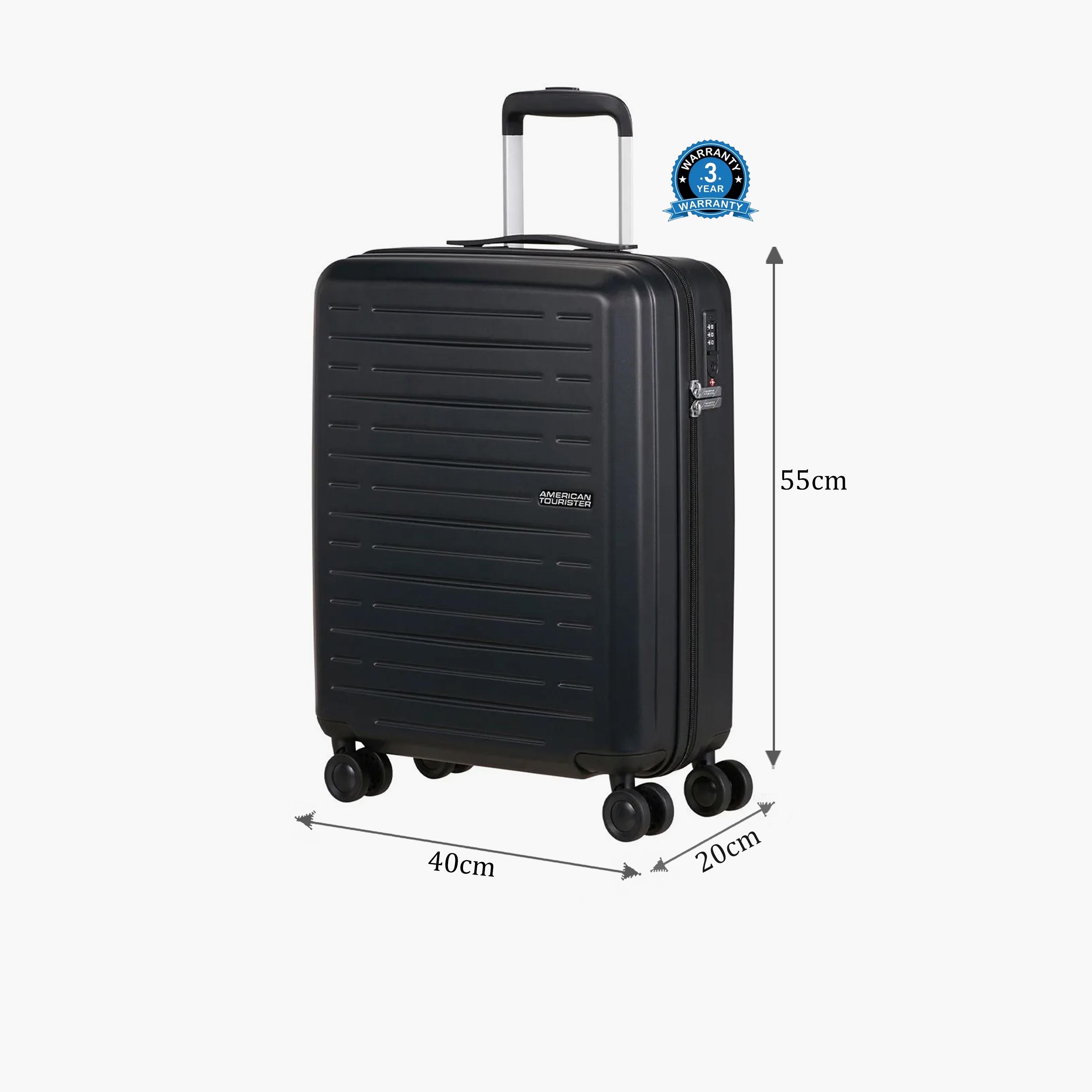 American Tourister Aerojoy 55 CM Small Cabin ABS Hard Sided 4-Wheeler Spinner Trolley Bag with TSA Lock-travel-luggagesandbags-luggage-image-2