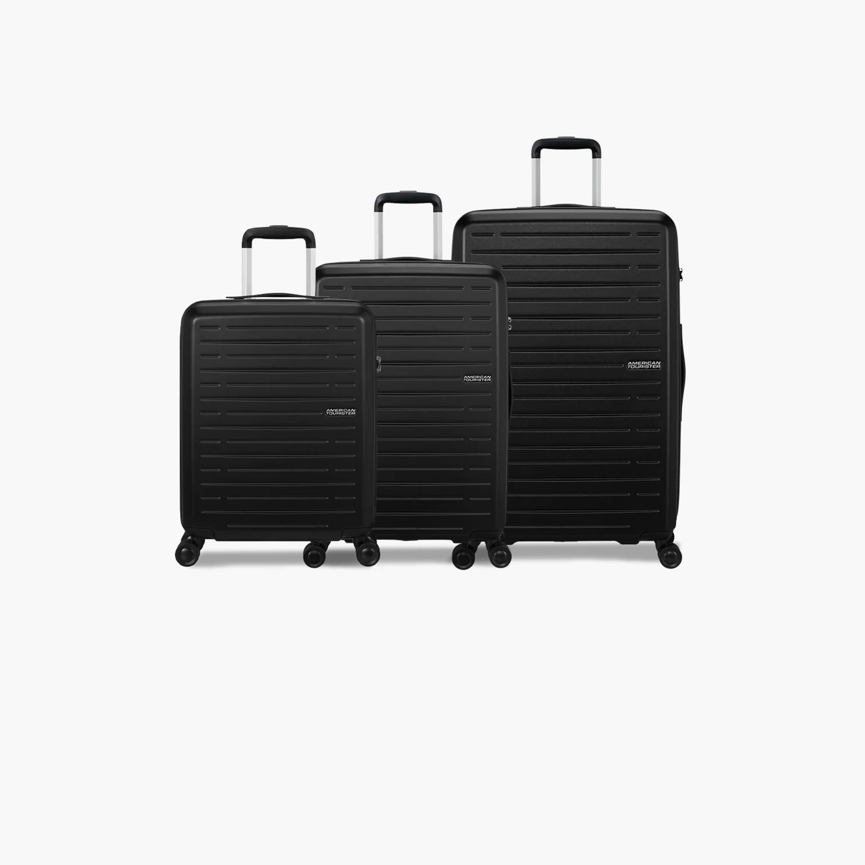 American Tourister Aerojoy Set of 3 ABS Hard Sided 4-Wheeler Spinner Trolley Bags with TSA Lock-travel-luggagesandbags-luggage-image-1