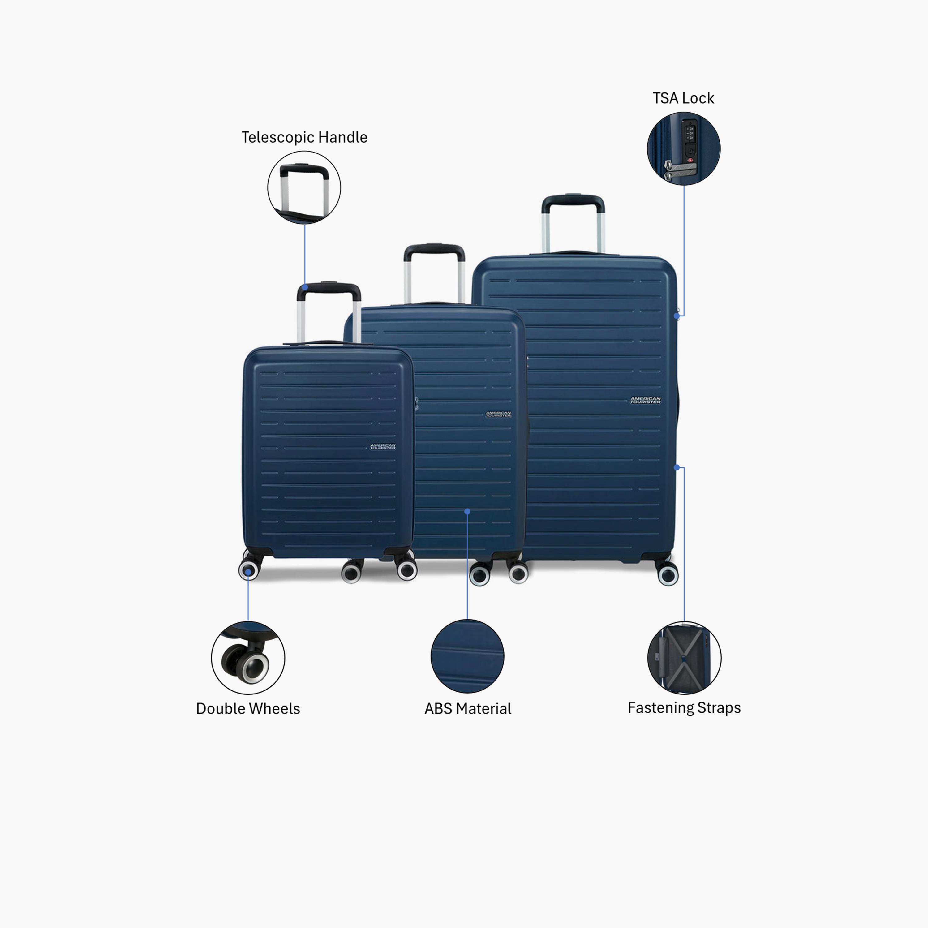 American Tourister Aerojoy Set of 3 ABS Hard Sided 4-Wheeler Spinner Trolley Bags with TSA Lock-travel-luggagesandbags-luggage-image-2