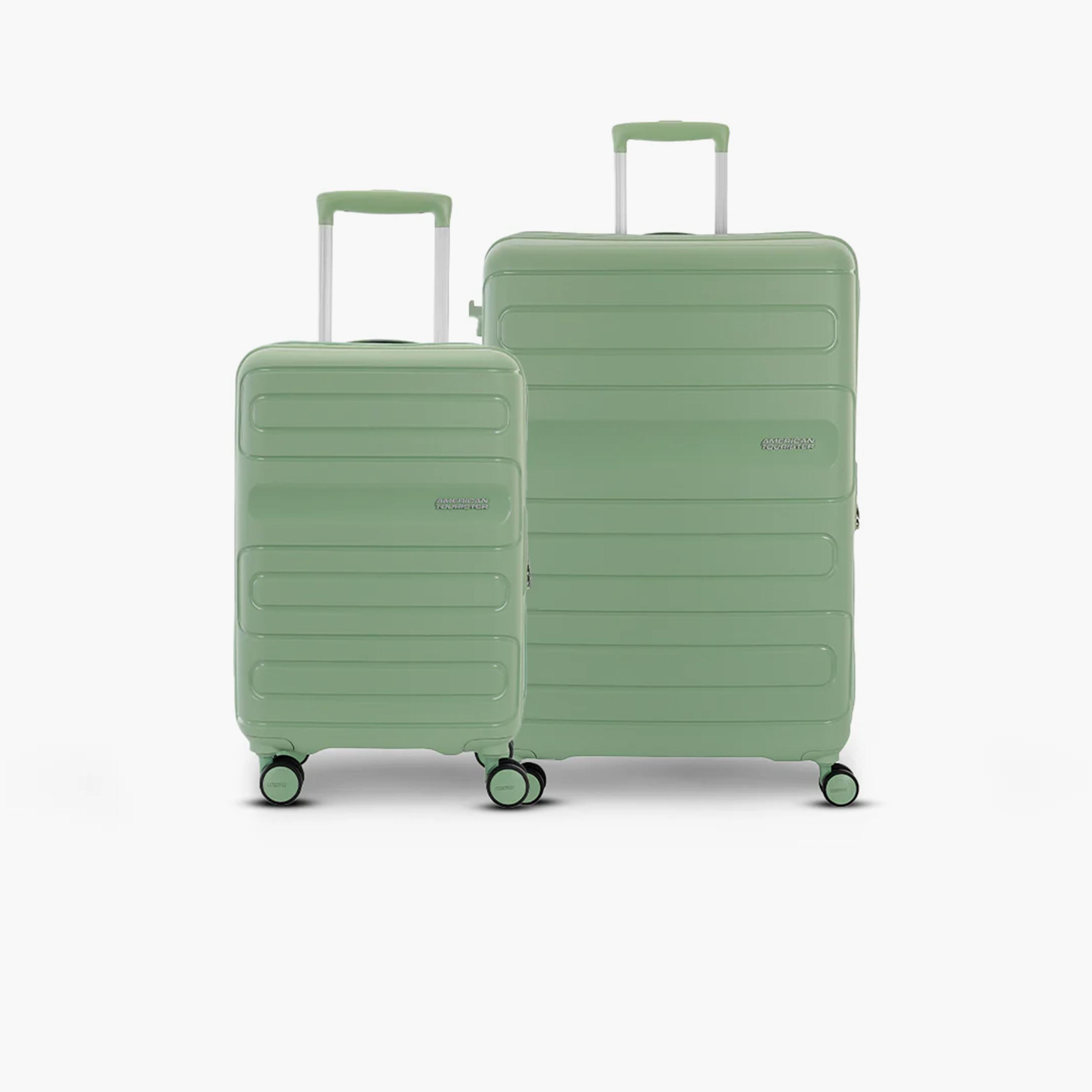 American Tourister Rinia Set of 2 Polypropylene Hard Sided 4-Wheeler Spinner Trolley Bags with 3-Digit Combination Lock-travel-luggagesandbags-luggage-image-1