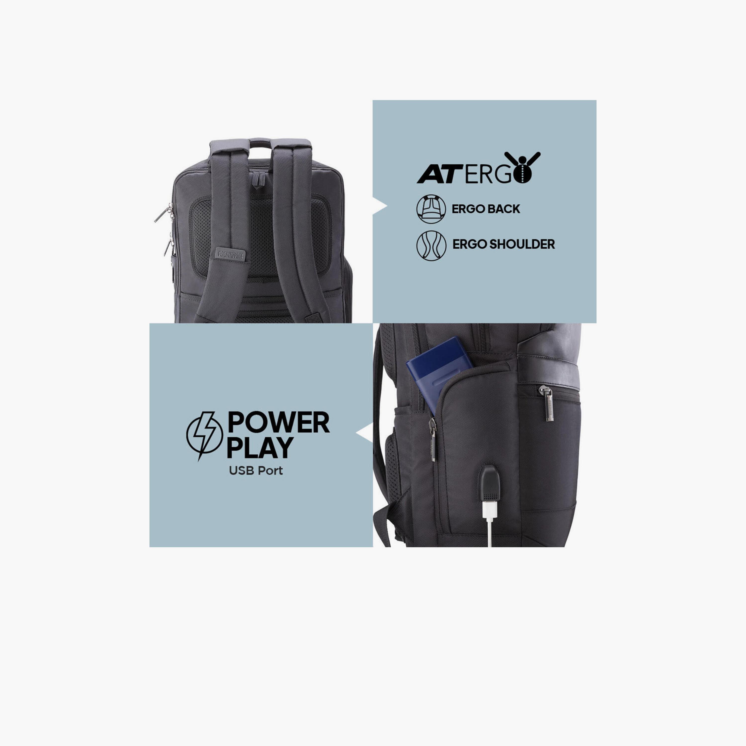 أميريكان توريستر - شنطة ظهر بوليستر 35 لتر | 18.5 إنش حزام قابل للتعديل | HL409008-travel-luggagesandbags-backpacks-image-7