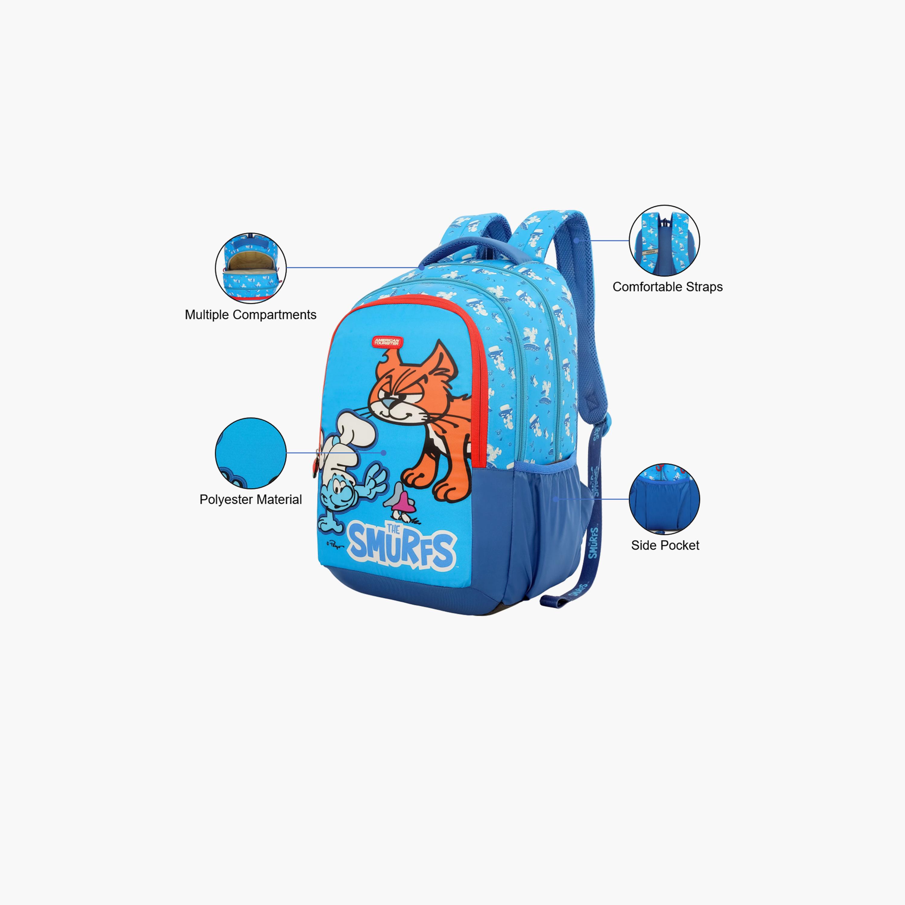 American Tourister 23 L | 18 Inches Backpack, Polyester, Adjustable Strap | UF5A0010-school-bagsandbackpacks-backpacks-image-3