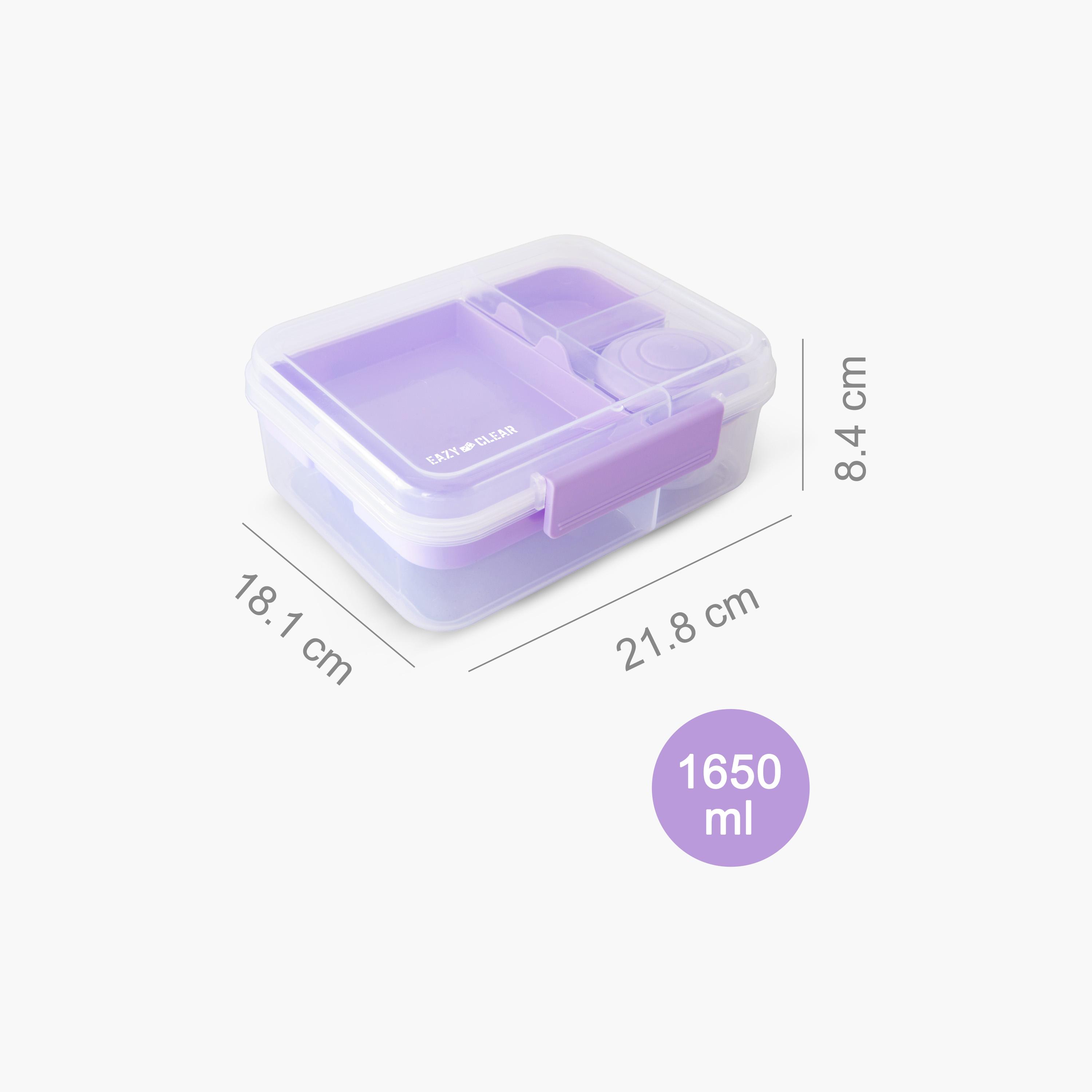 صندوق غداء بينتو 5 أقسام قابل للتحويل مع وعاء للصلصة من إيزي كيدز-school-lunchessentials-lunchboxes-image-3