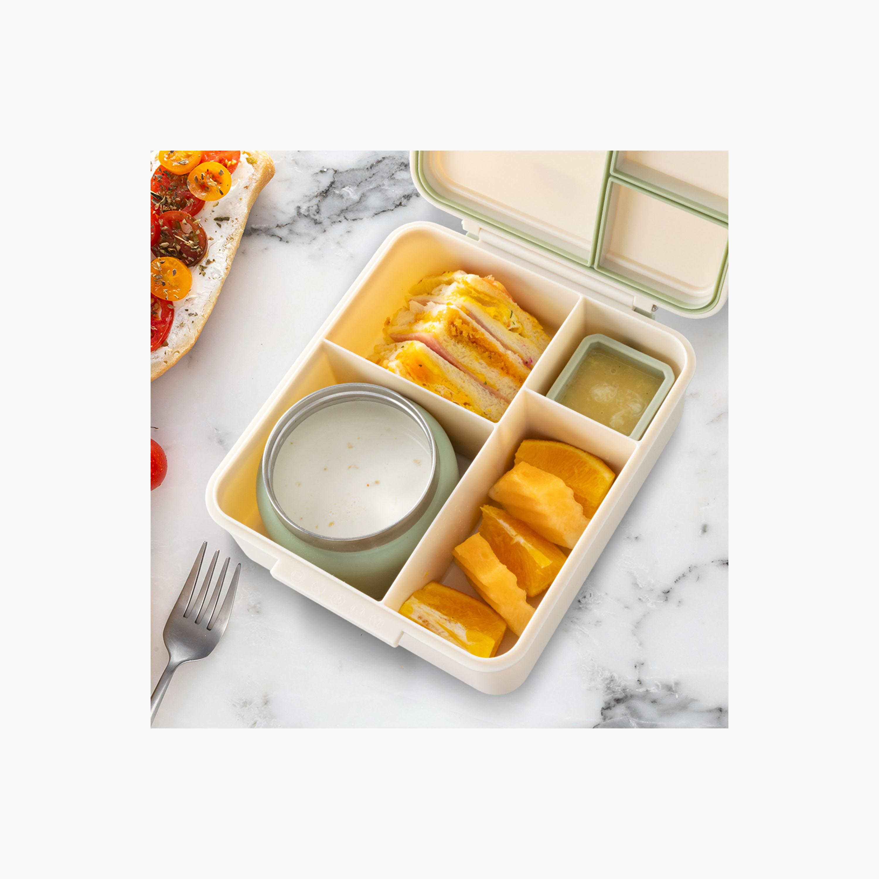 صندوق غداء بينتو جامبو مع ترمس ووعاء غموس من إيزي كيدز-school-lunchessentials-lunchboxes-image-7