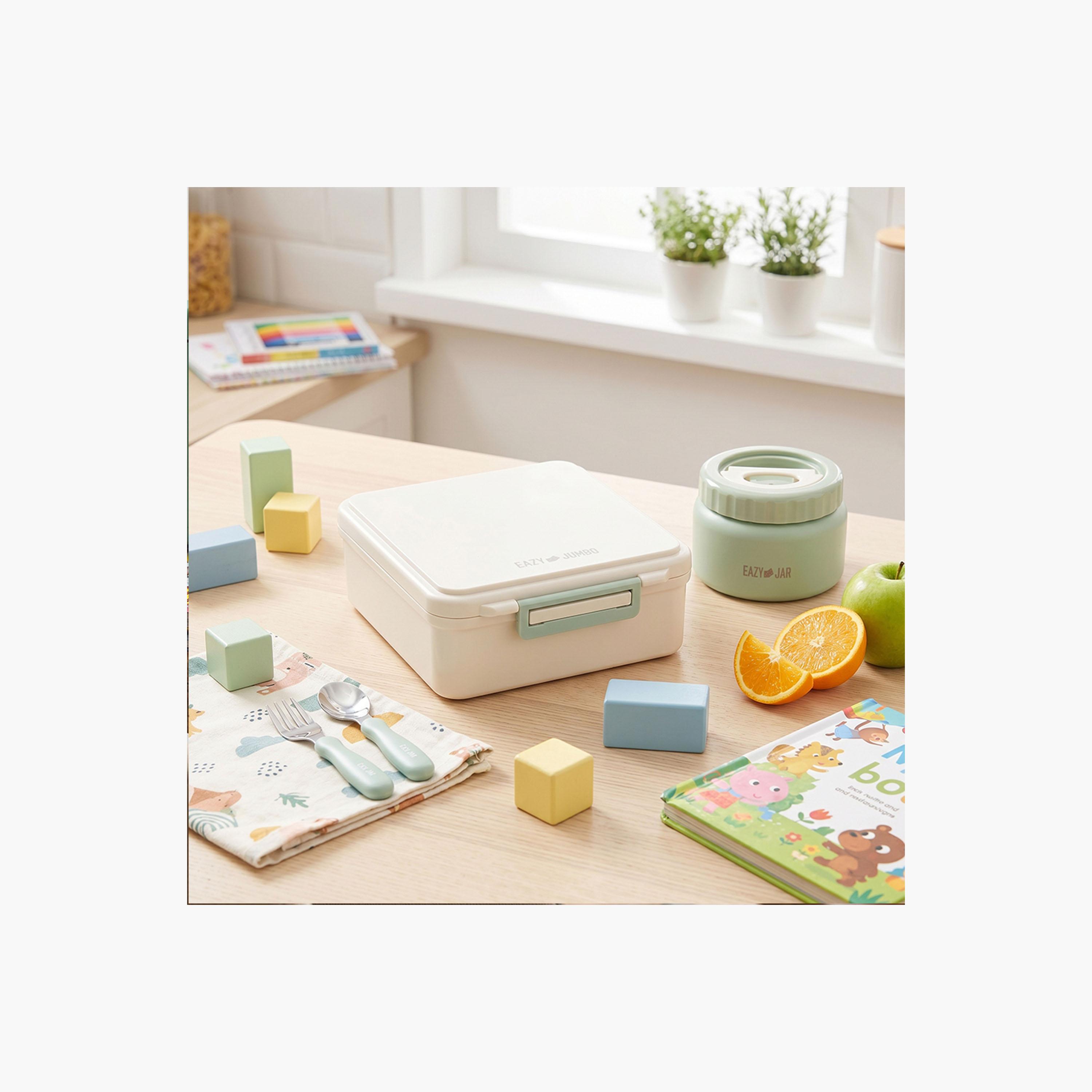صندوق غداء بينتو جامبو مع ترمس ووعاء غموس من إيزي كيدز-school-lunchessentials-lunchboxes-image-8