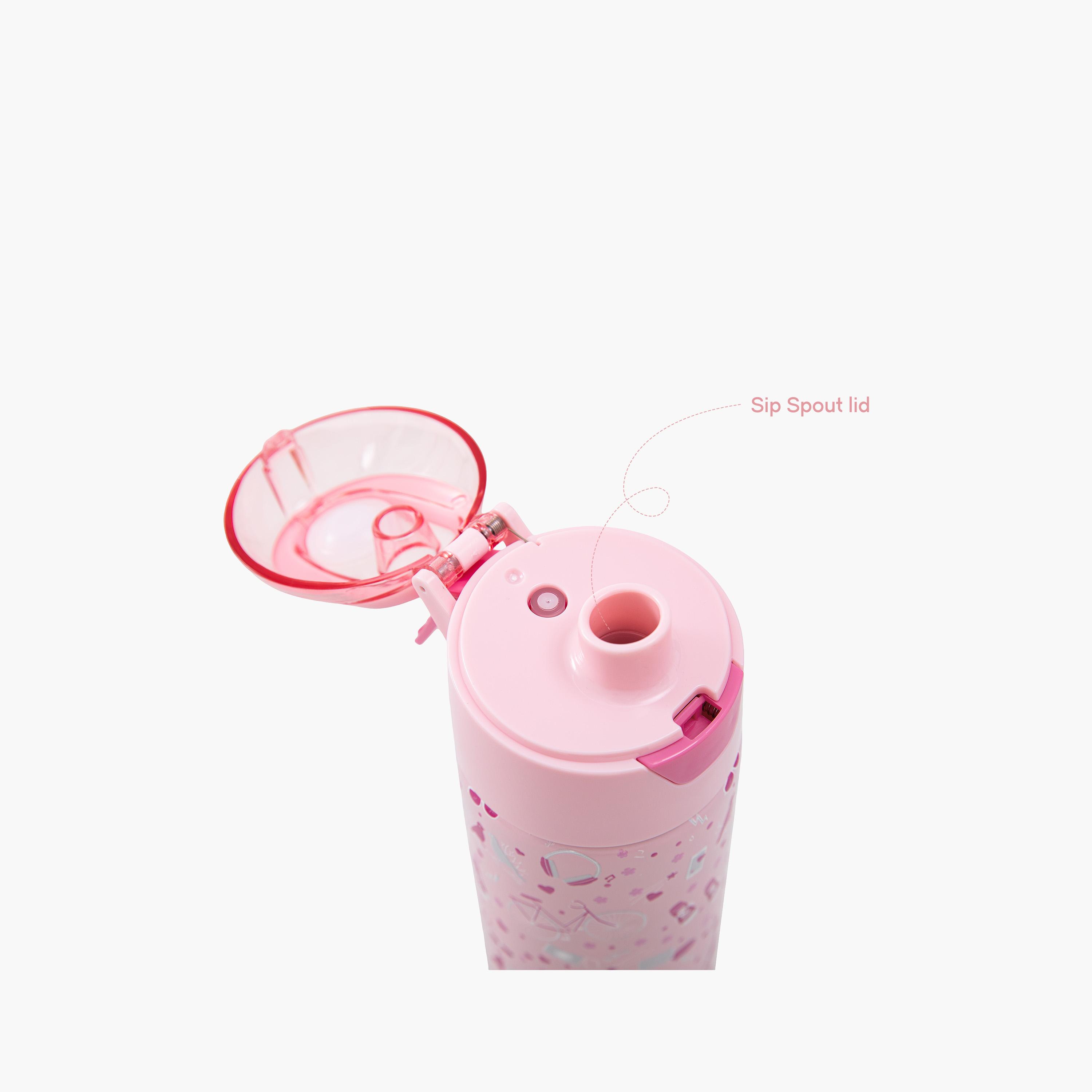 Eazy Kids Insulated Stainless Steel Water Bottle with Spray- 640 ml - Pink-school-waterbottles-image-7