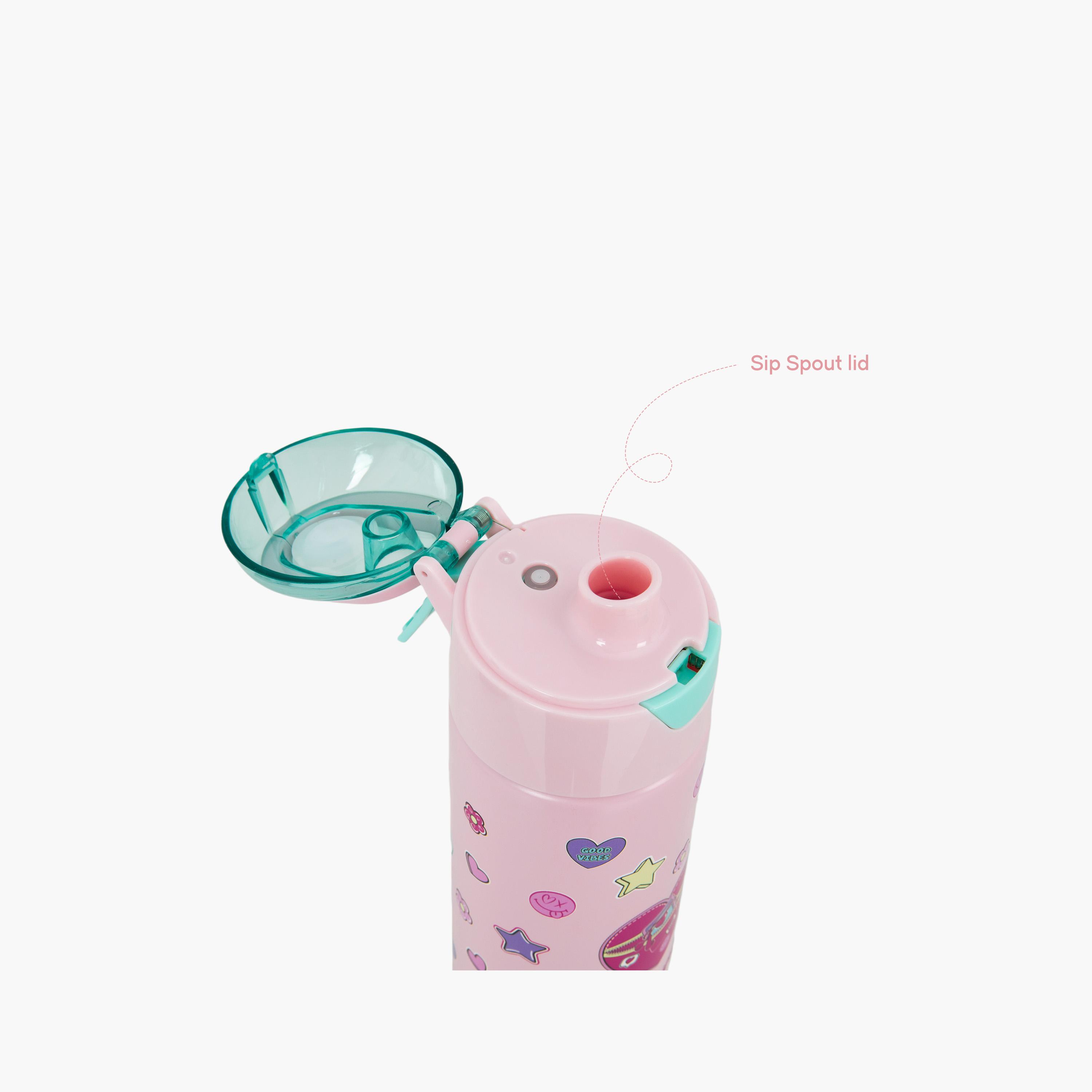 Eazy Kids Insulated Stainless Steel Water Bottle with Spray- 640 ml - Pink-school-waterbottles-image-6