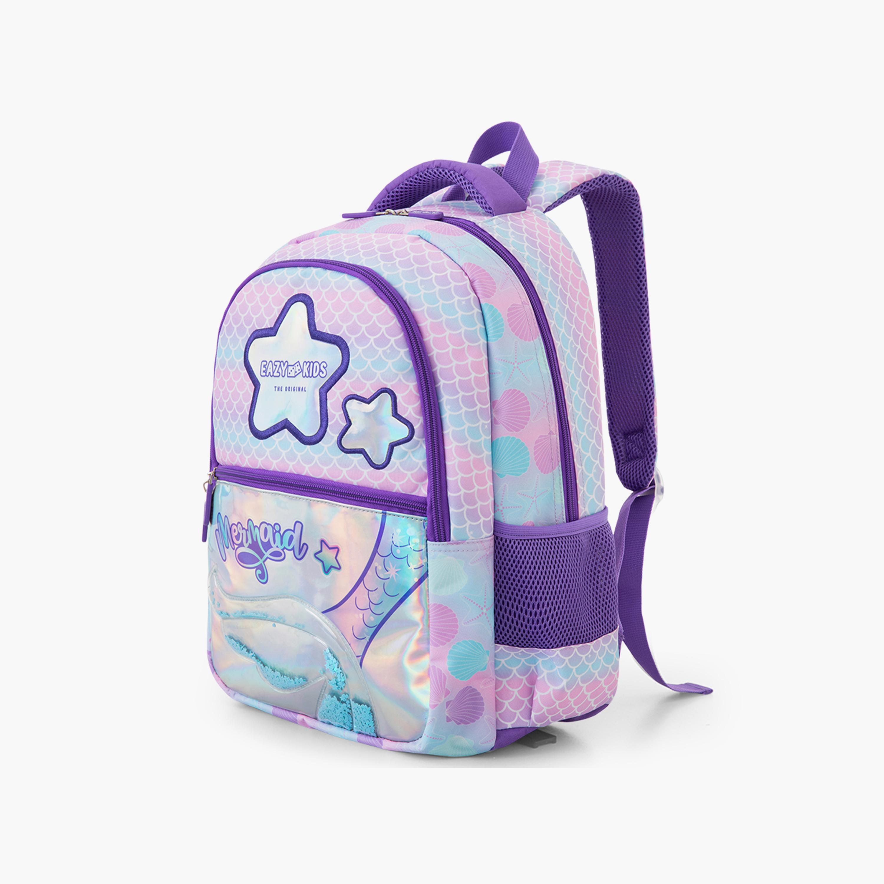 Eazy Kids 3-Piece Trolley Compatible School Bag Set with Laptop Compartment - Purple - 16-Inch-school-bagsandbackpacks-backpacks-image-10