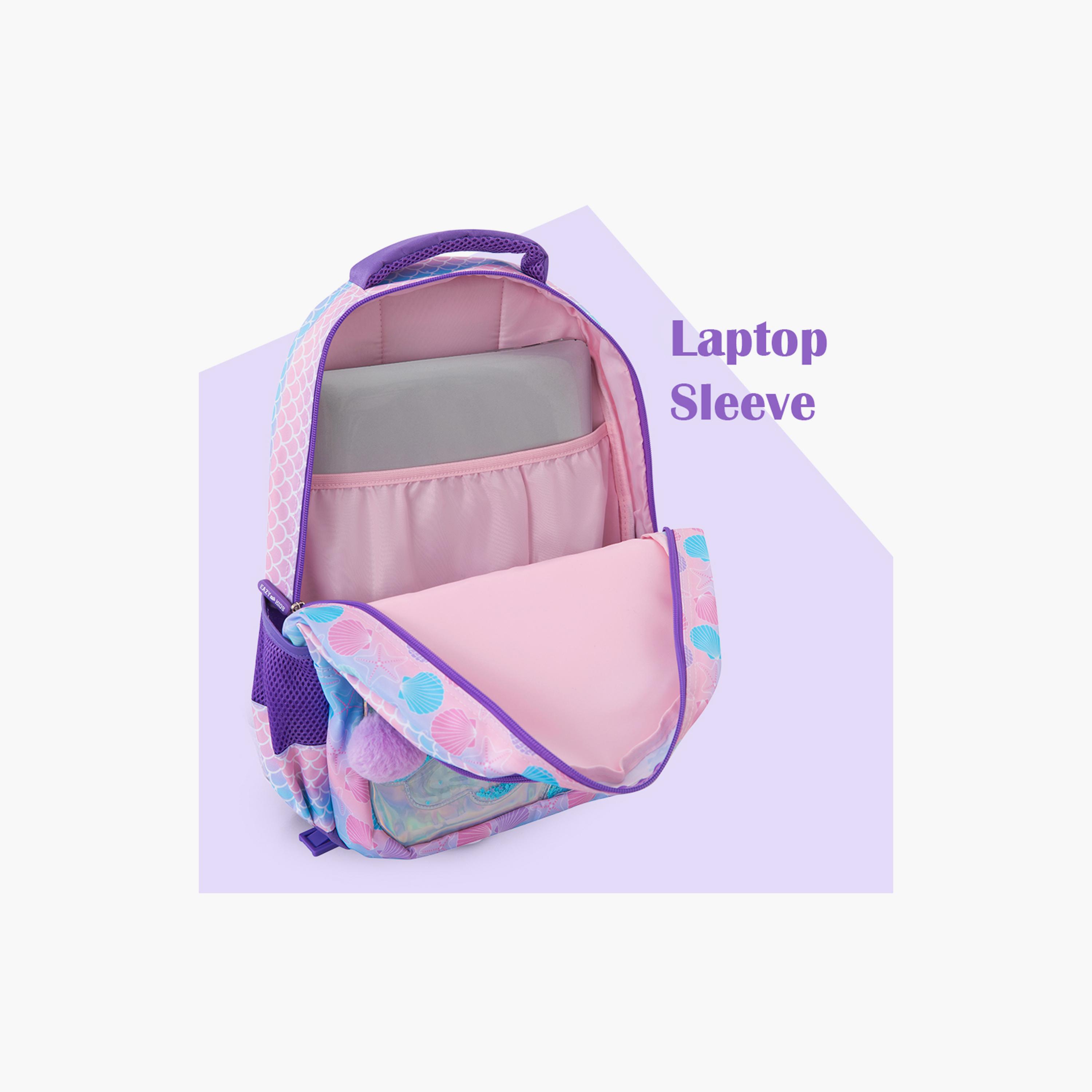 Eazy Kids 3-Piece Trolley Compatible School Bag Set with Laptop Compartment - Purple - 16-Inch-school-bagsandbackpacks-backpacks-image-11