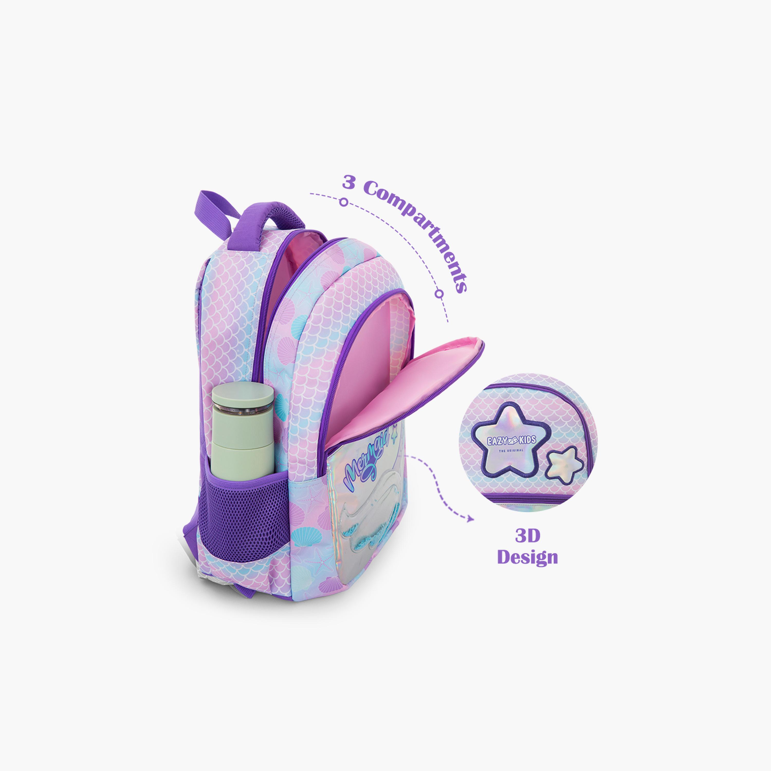Eazy Kids 3-Piece Trolley Compatible School Bag Set with Laptop Compartment - Purple - 16-Inch-school-bagsandbackpacks-backpacks-image-13