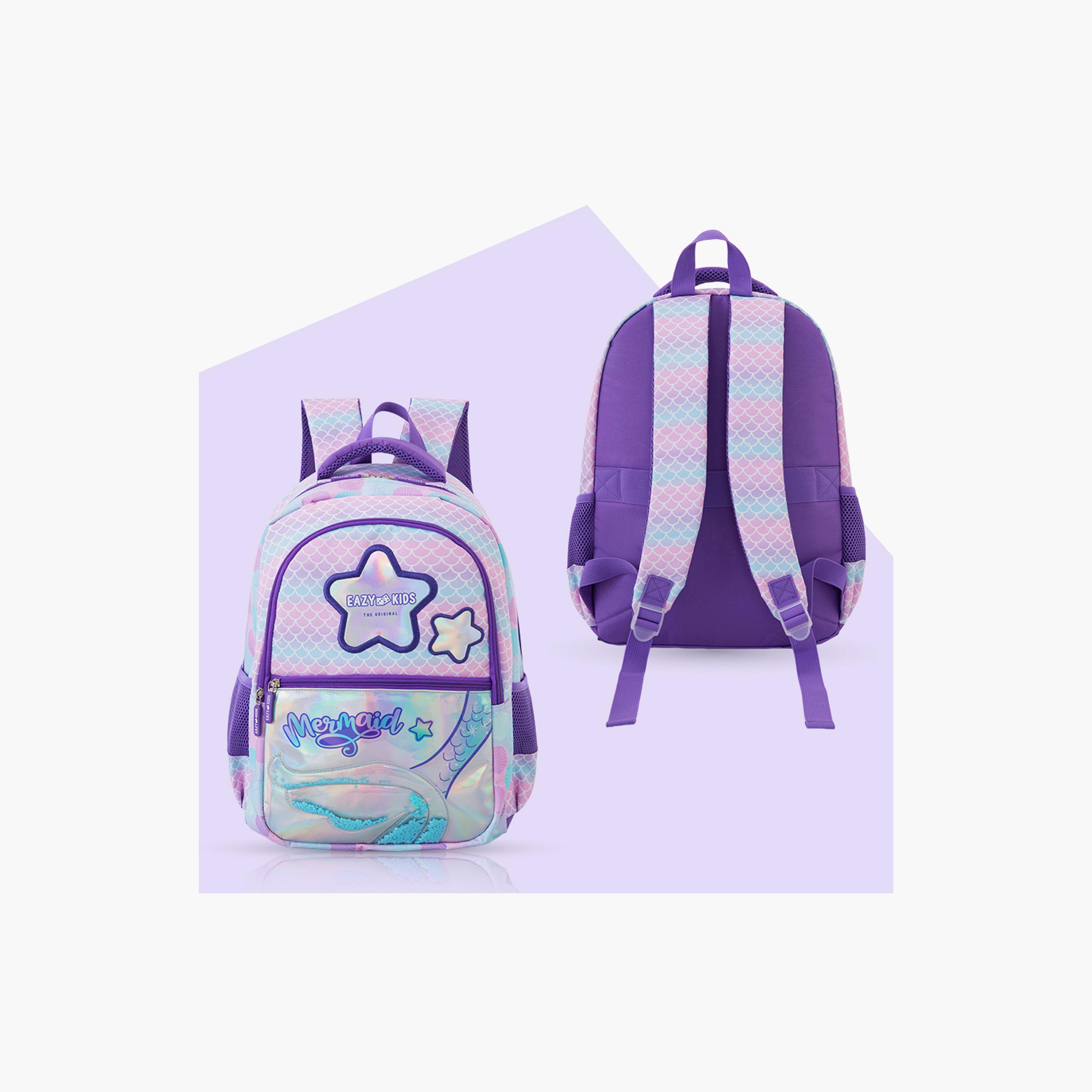 Eazy Kids 3-Piece Trolley Compatible School Bag Set with Laptop Compartment - Purple - 16-Inch-school-bagsandbackpacks-backpacks-image-14