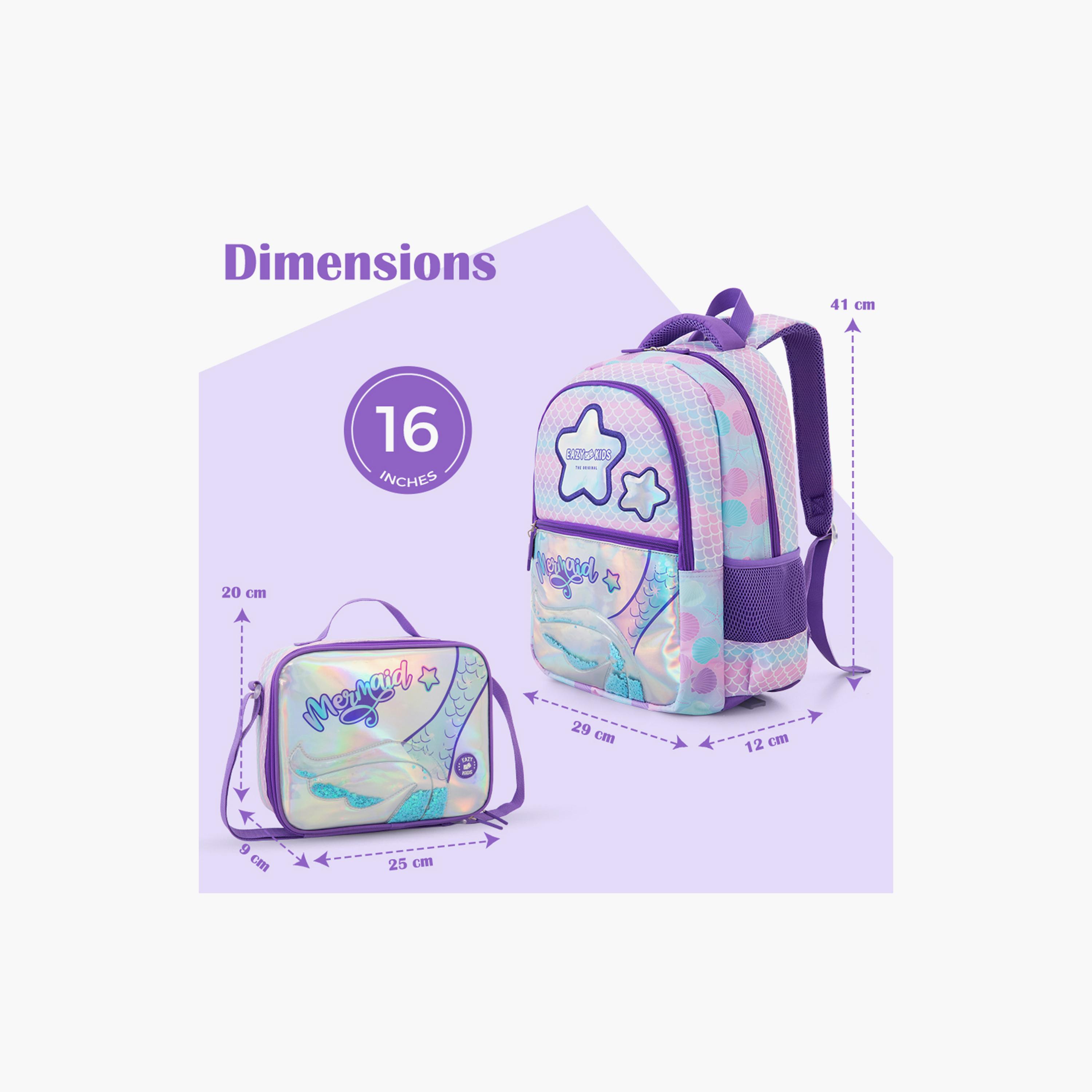 Eazy Kids 3-Piece Trolley Compatible School Bag Set with Laptop Compartment - Purple - 16-Inch-school-bagsandbackpacks-backpacks-image-6