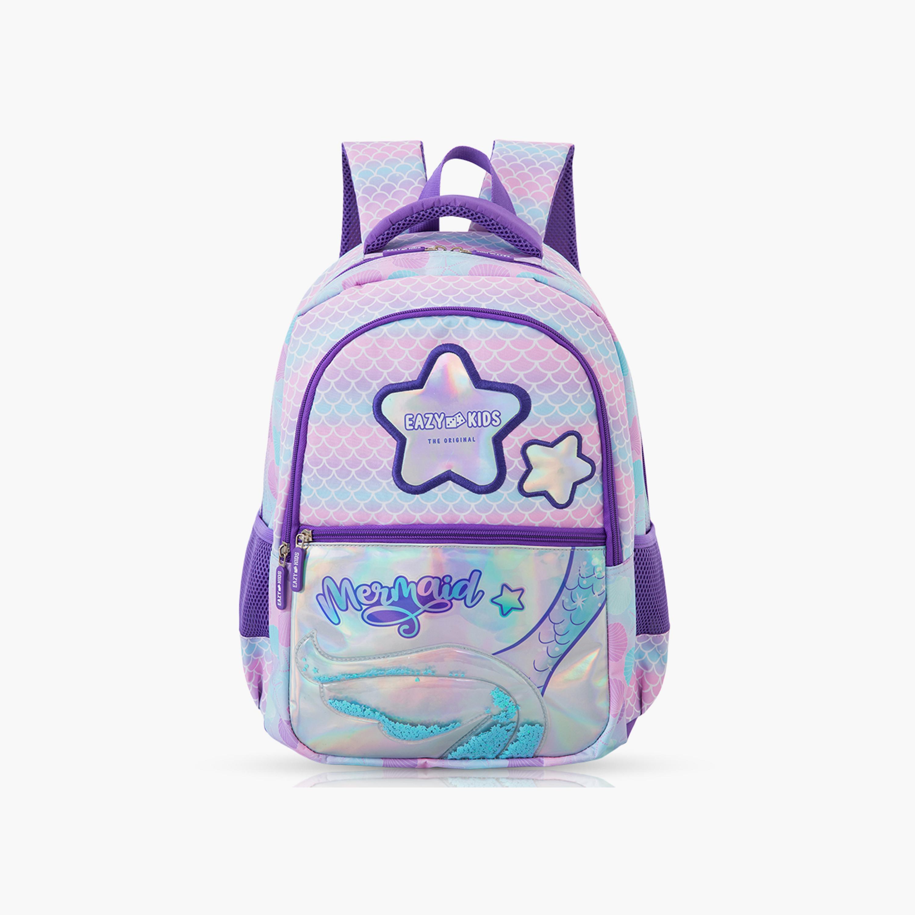 Eazy Kids 3-Piece Trolley Compatible School Bag Set with Laptop Compartment - Purple - 16-Inch-school-bagsandbackpacks-backpacks-image-9