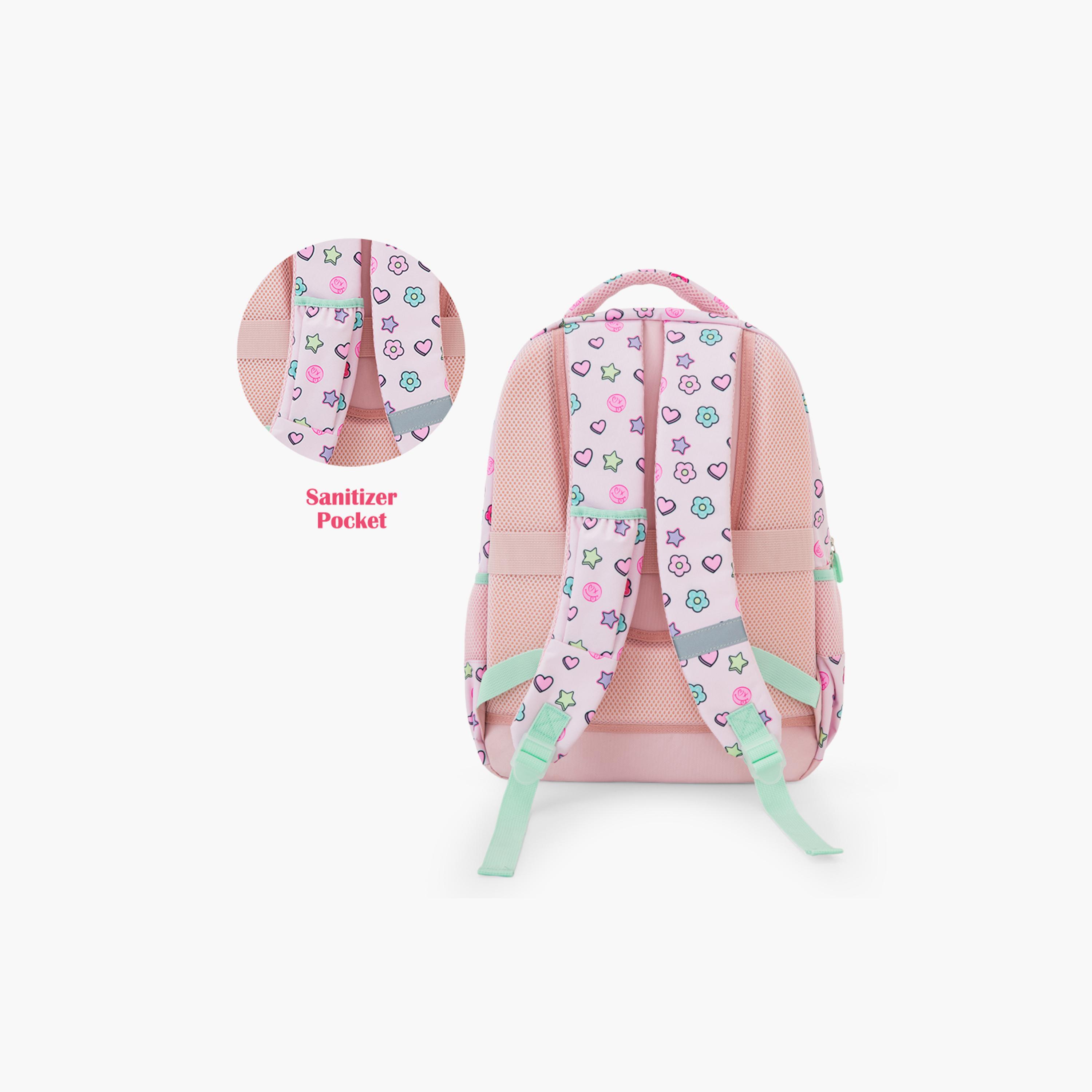 Eazy Kids 3-Piece School Bag Set with Laptop Compartment - Always Believe - Pink - 17 Inch-school-bagsandbackpacks-backpacks-image-10