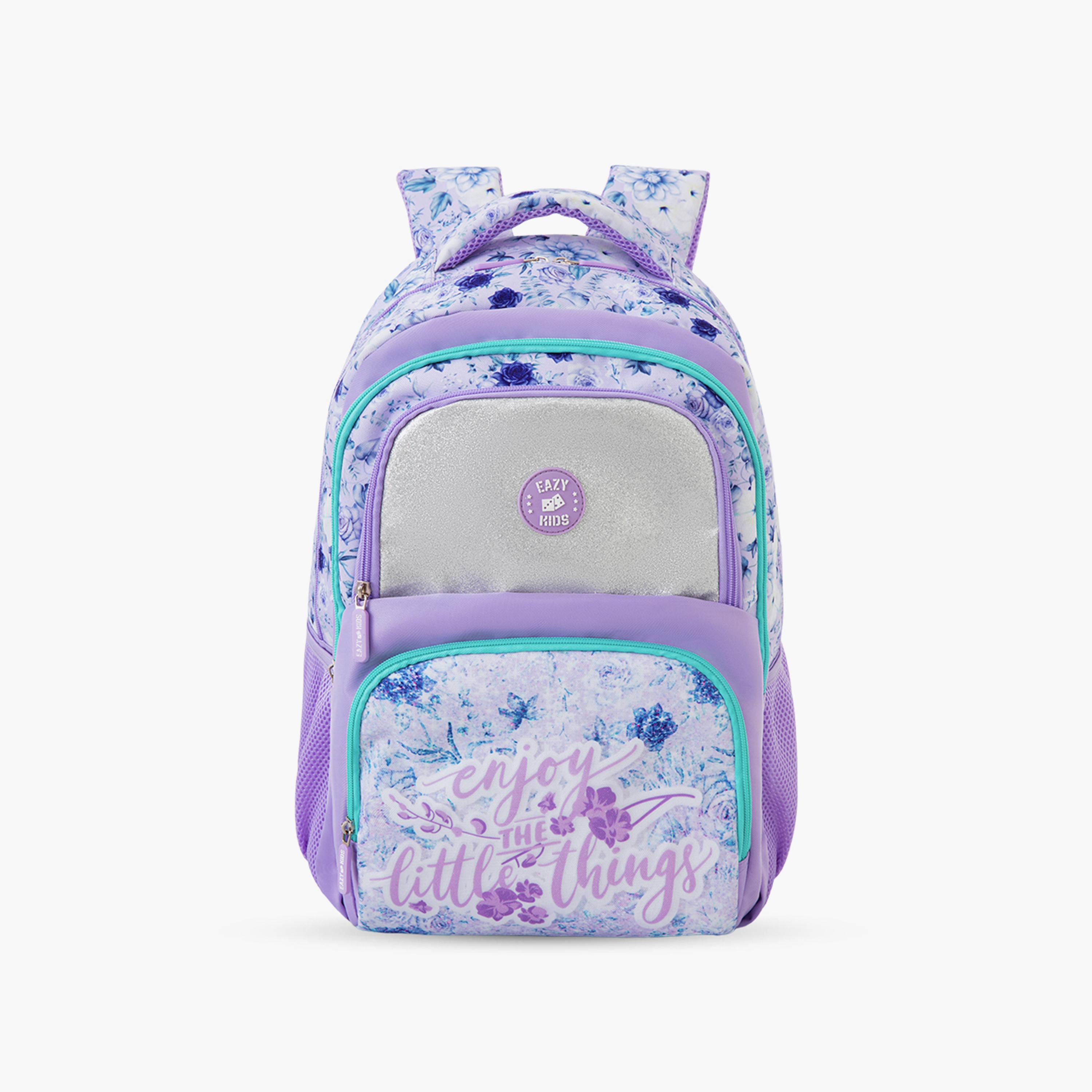 Eazy Kids 3-Piece School Bag Set with Laptop Compartment - Purple - 18 Inch-school-bagsandbackpacks-backpacks-image-11