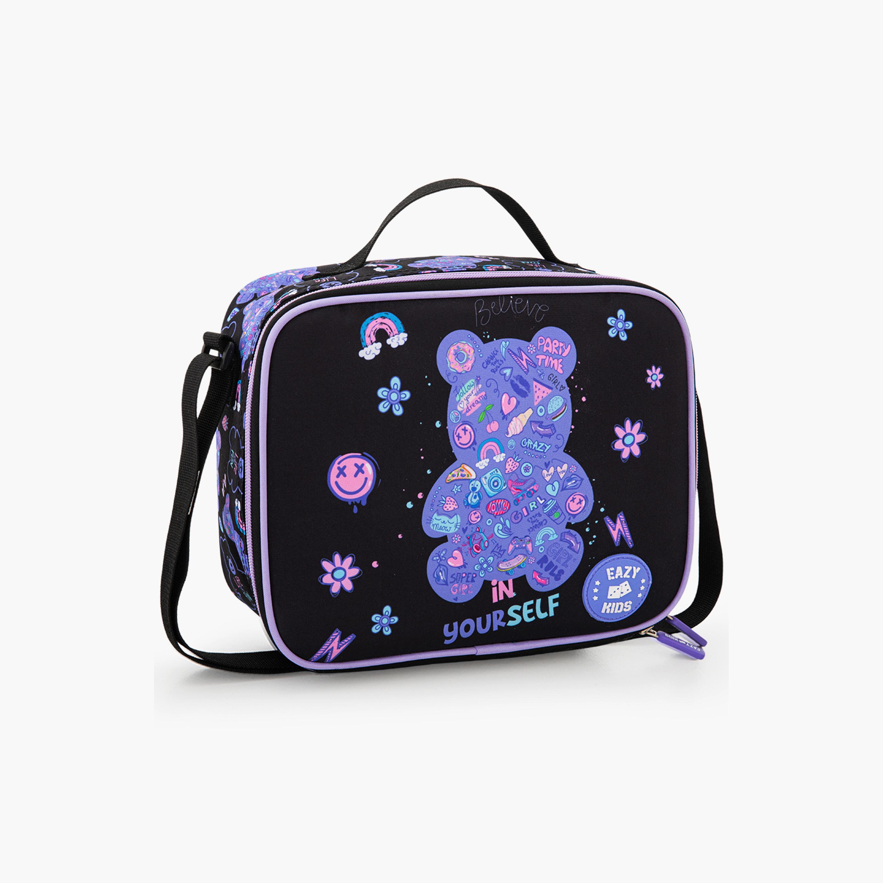 Eazy Kids 3-Piece Trolley School Bag Set with Laptop Compartment - Teddy Black - 18 Inch-school-bagsandbackpacks-backpacks-image-6