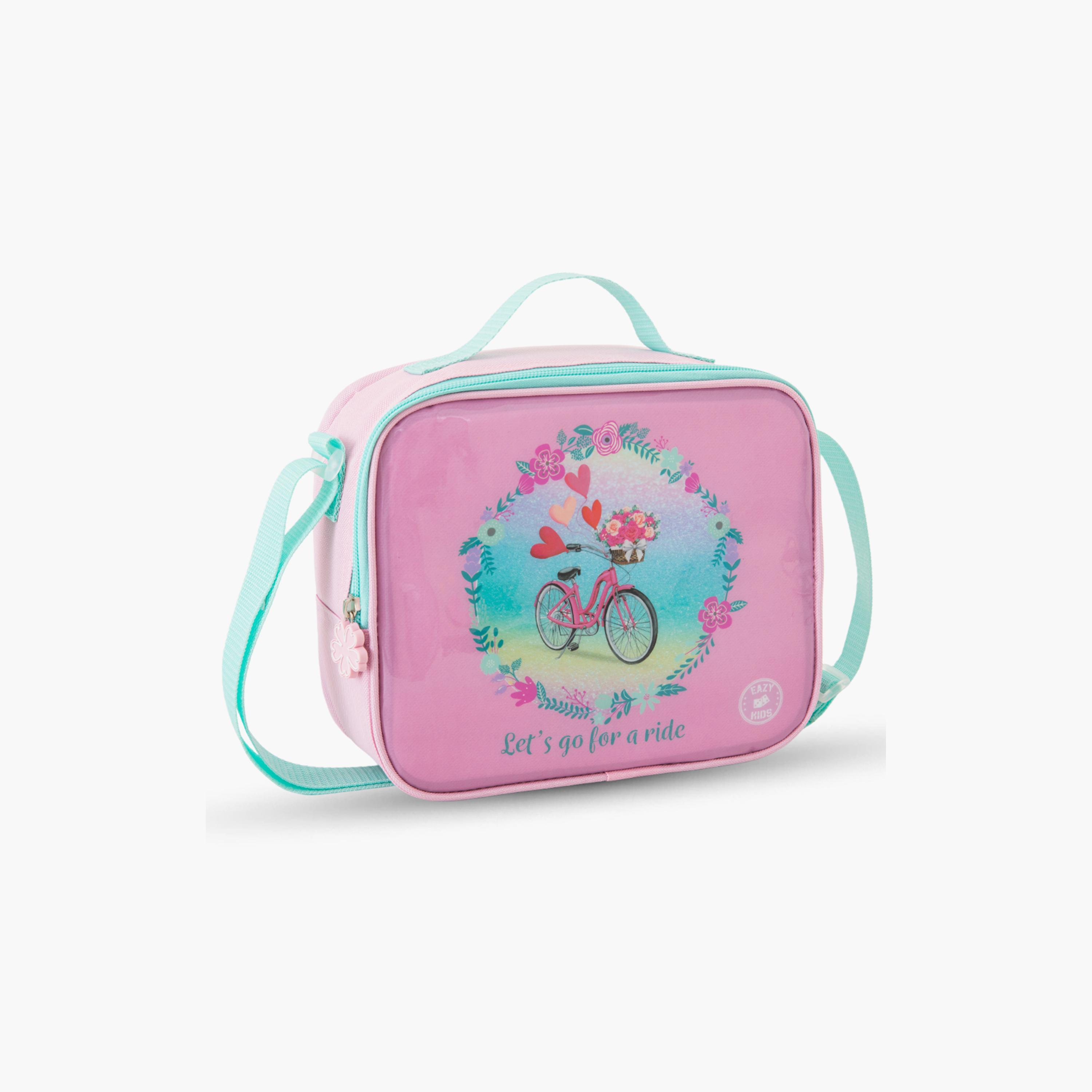 Eazy Kids 5-Piece Trolley School Bag Set with Wheels - Cycle Pink - 17 Inch-school-bagsandbackpacks-backpacks-image-15