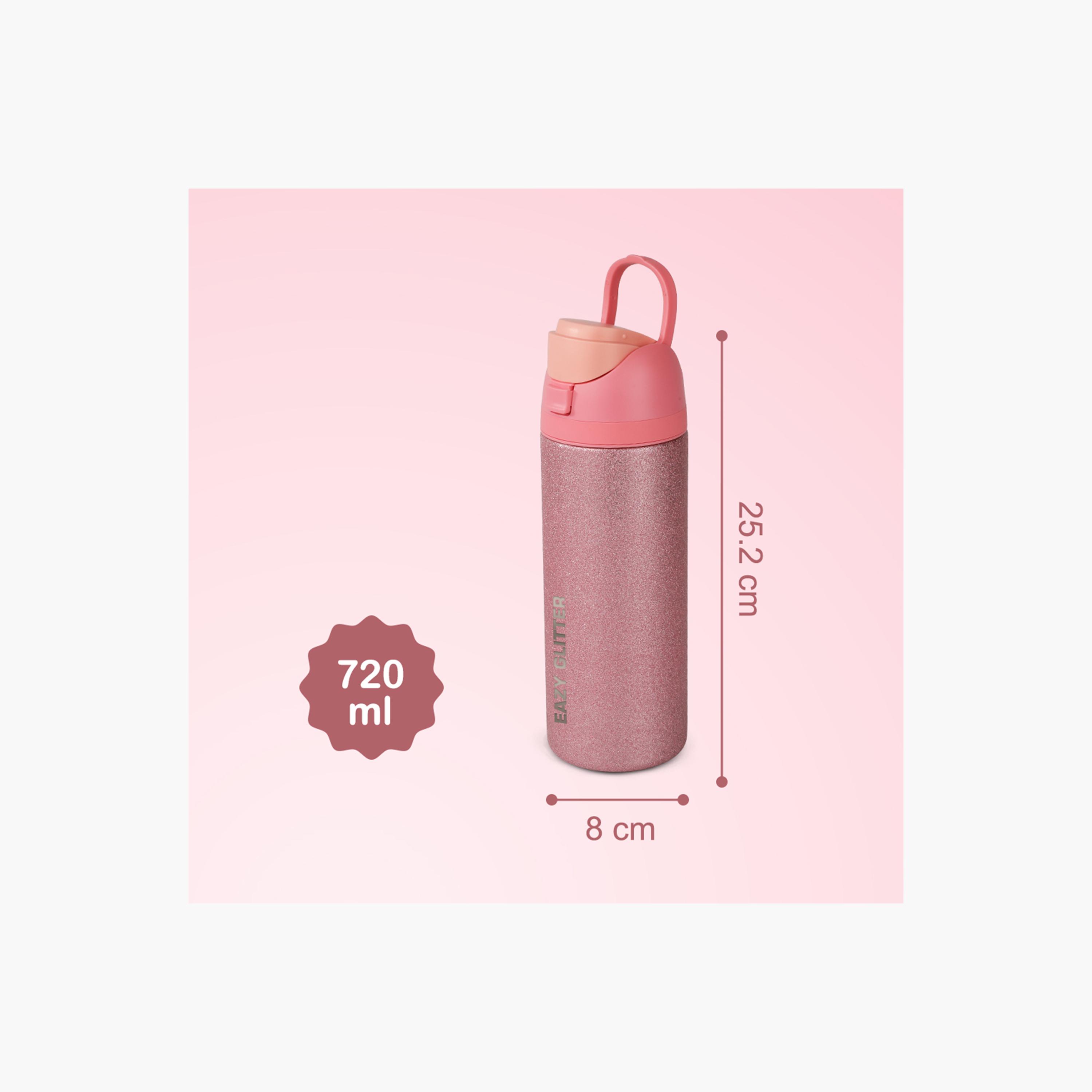 عبوة ماء ستانلس ستيل معزولة بجدار مزدوج وتصميم براق | 720 مل من إيزي كيدز-school-waterbottles-image-6