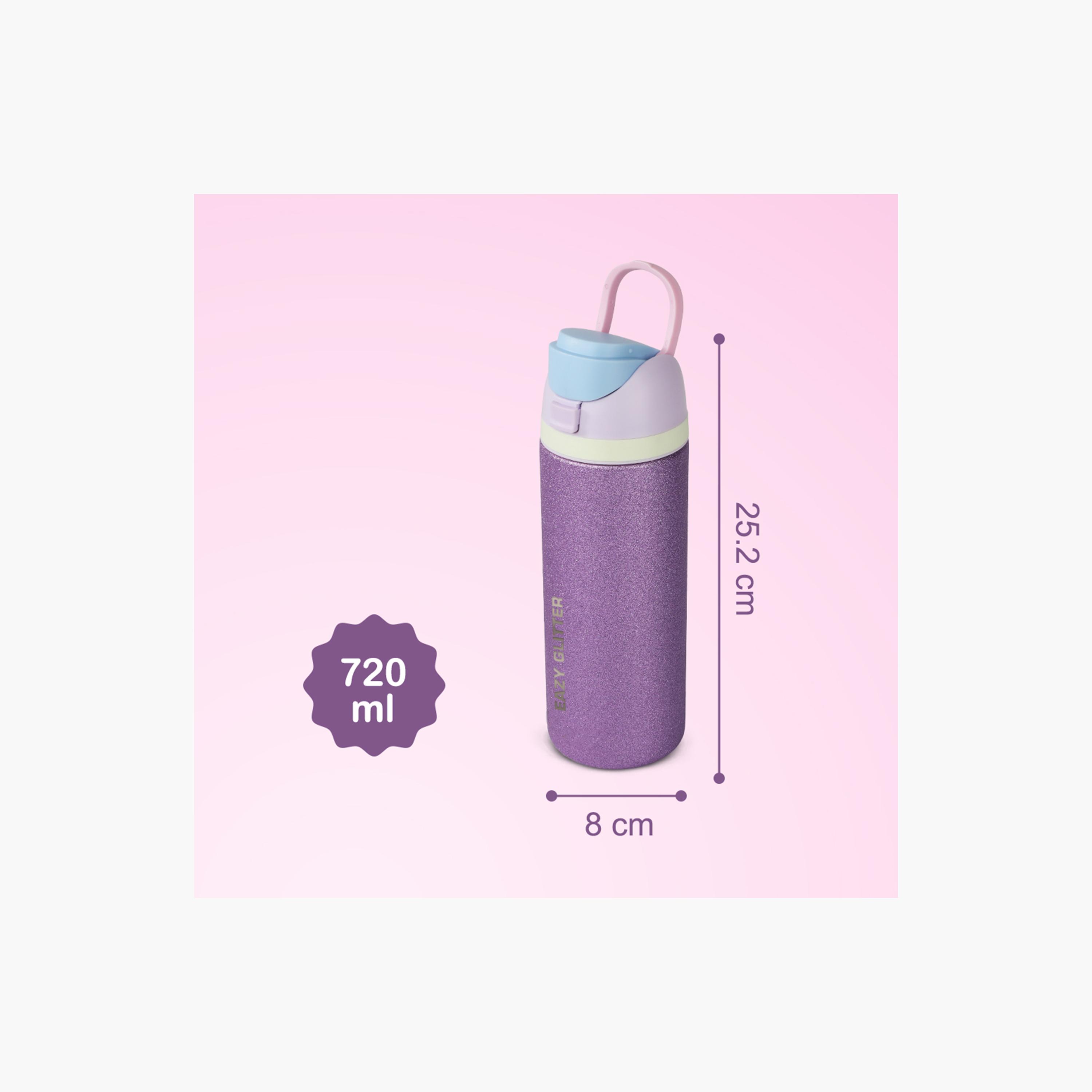 عبوة ماء ستانلس ستيل معزولة بجدار مزدوج وتصميم براق | 720 مل من إيزي كيدز-school-waterbottles-image-6