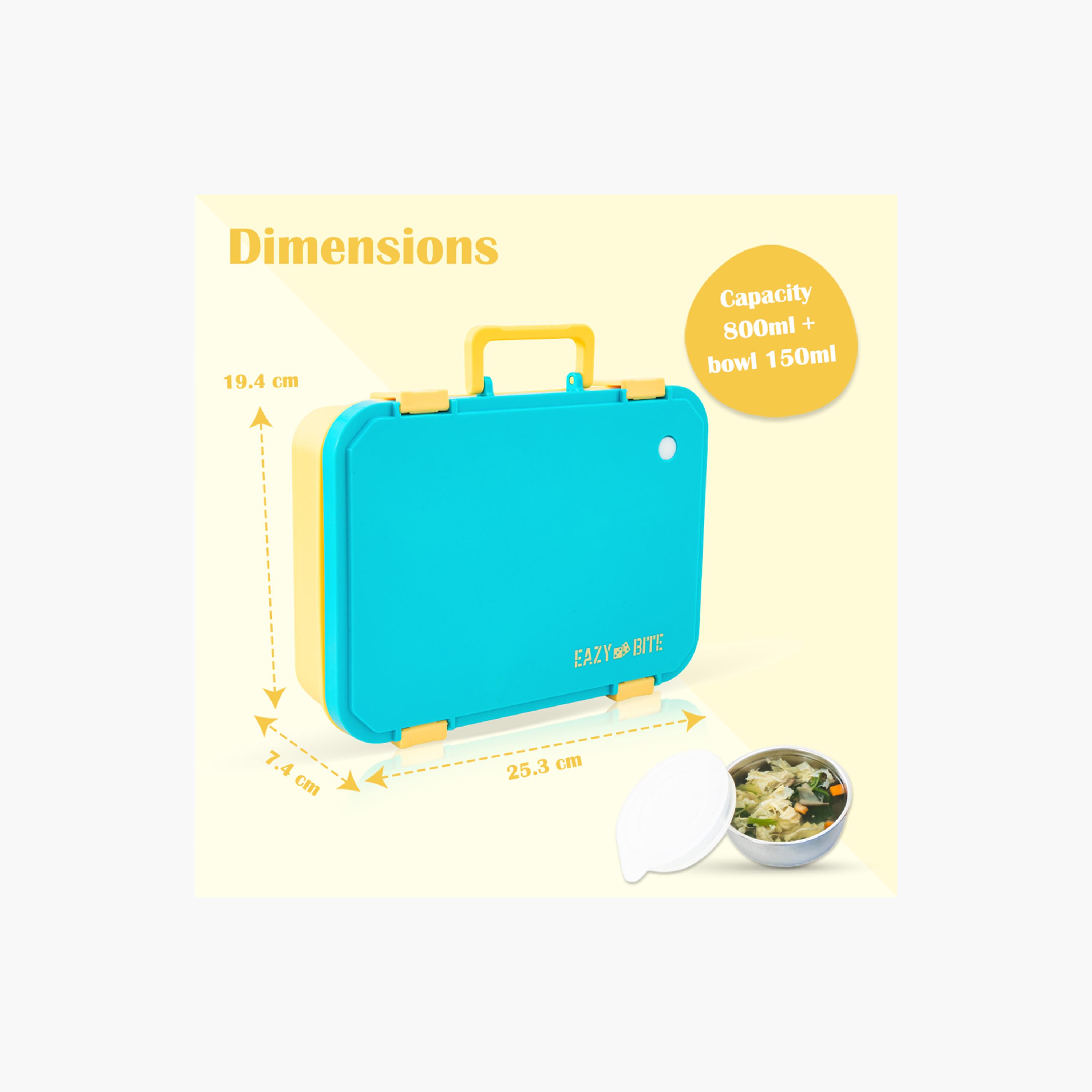 Eazy Kids Stainless Steel Lunch Box with Food Container with Lid-school-lunchessentials-lunchboxes-image-2