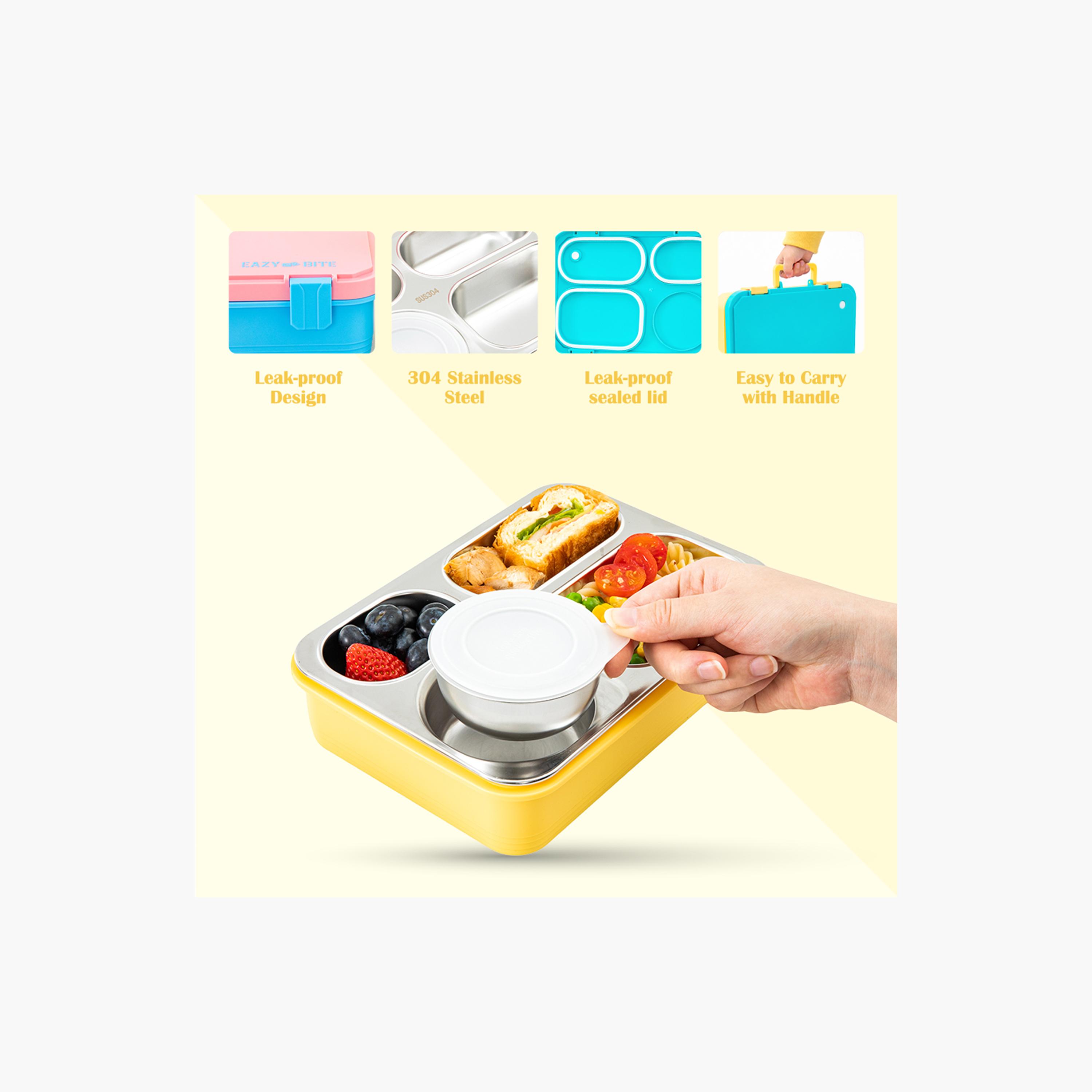 Eazy Kids Stainless Steel Lunch Box with Food Container with Lid-school-lunchessentials-lunchboxes-image-4