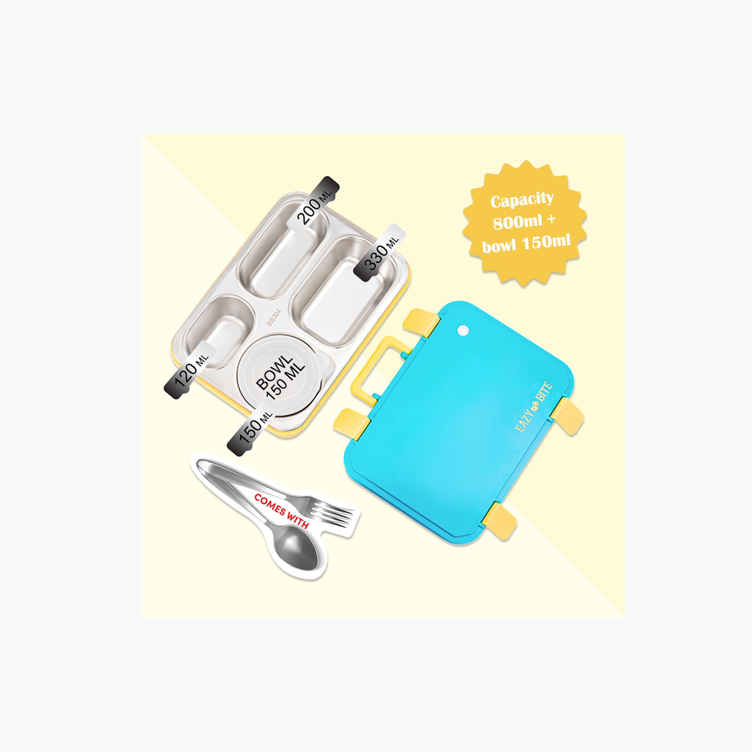 Eazy Kids Stainless Steel Lunch Box with Food Container with Lid-school-lunchessentials-lunchboxes-image-8