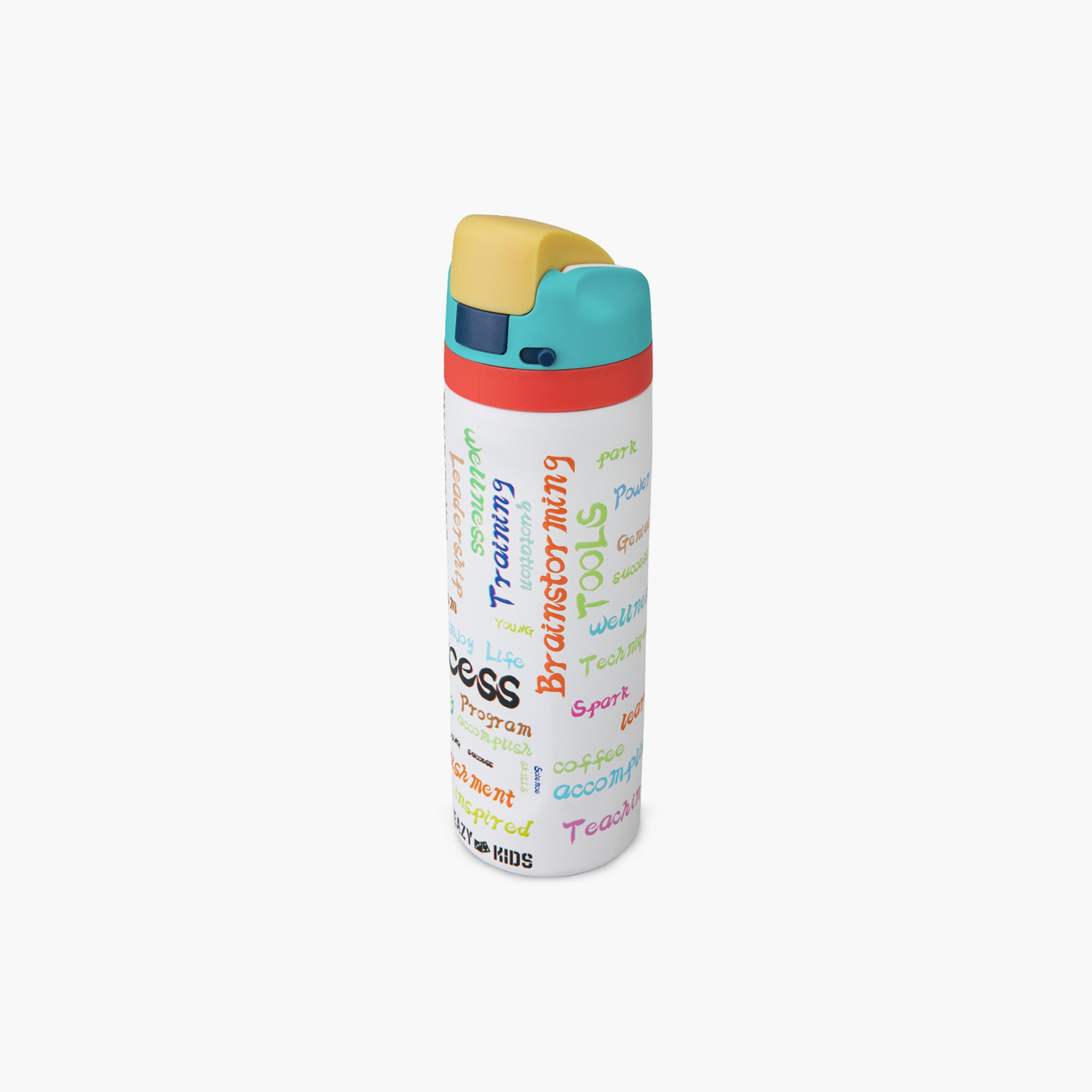 Eazy Kids Stainless Steel Bottle with Straw & Spout & Handle - 710 ml - Success-school-waterbottles-image-13