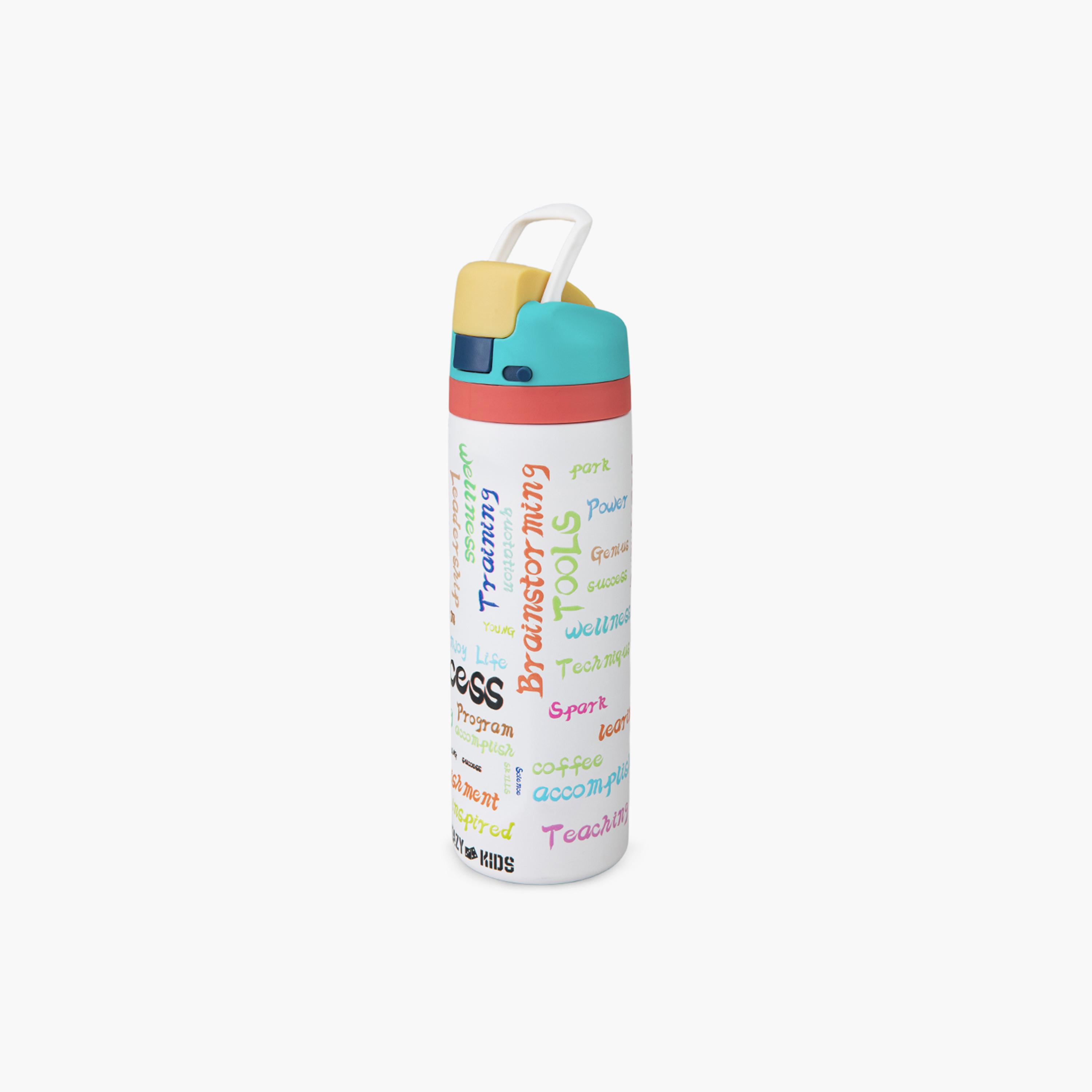 Eazy Kids Stainless Steel Bottle with Straw & Spout & Handle - 710 ml - Success-school-waterbottles-image-14