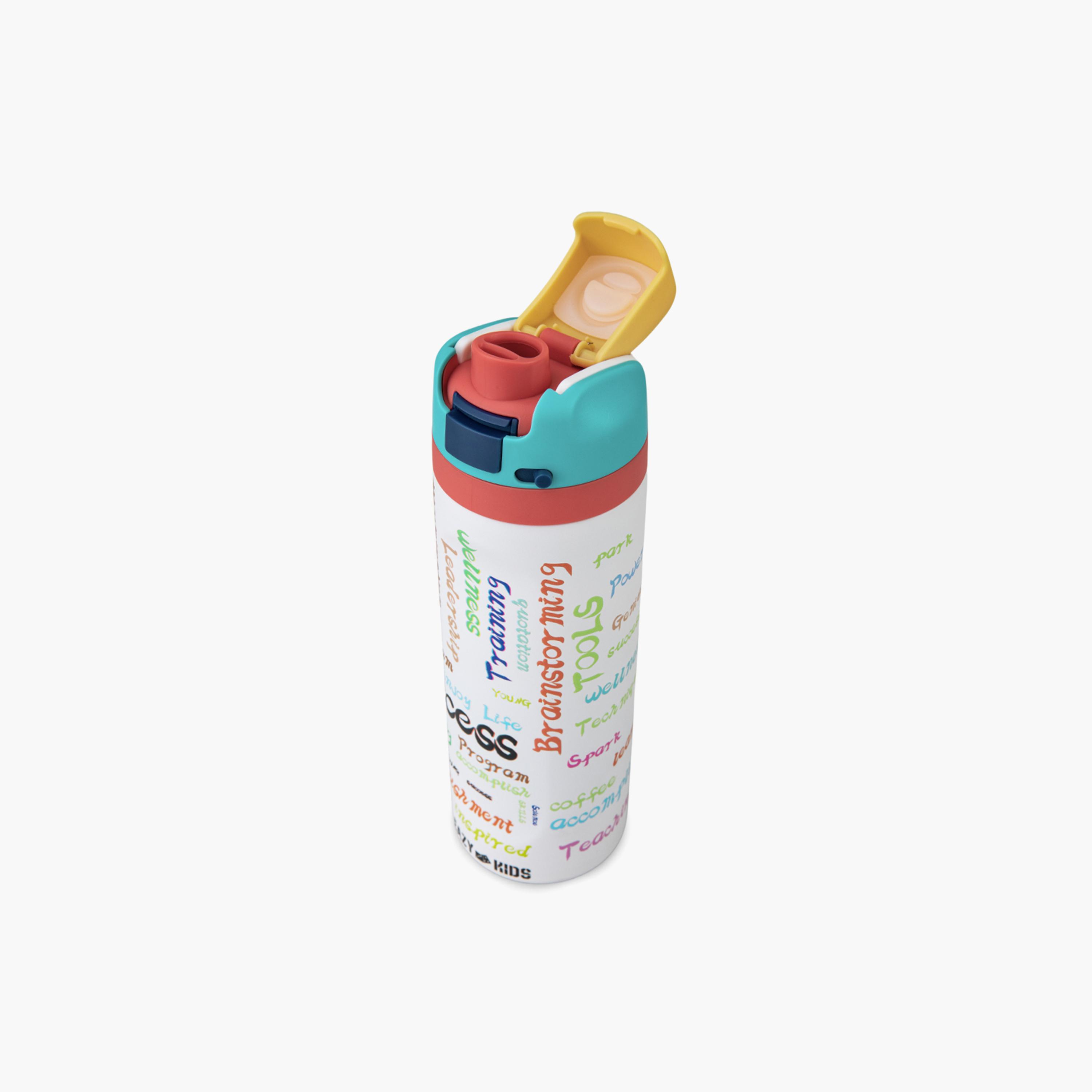 Eazy Kids Stainless Steel Bottle with Straw & Spout & Handle - 710 ml - Success-school-waterbottles-image-2