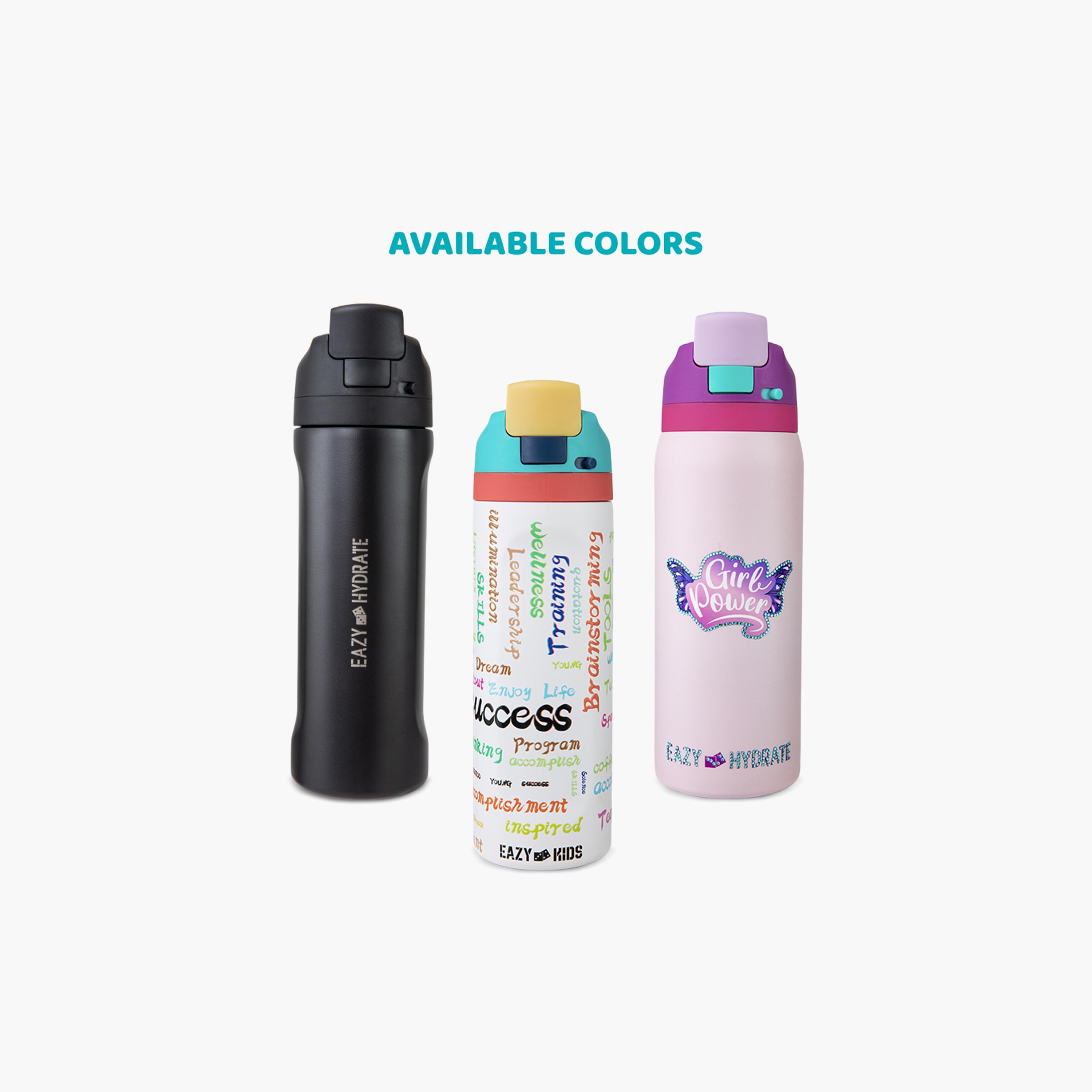 Eazy Kids Stainless Steel Bottle with Straw & Spout & Handle - 710 ml - Success-school-waterbottles-image-5
