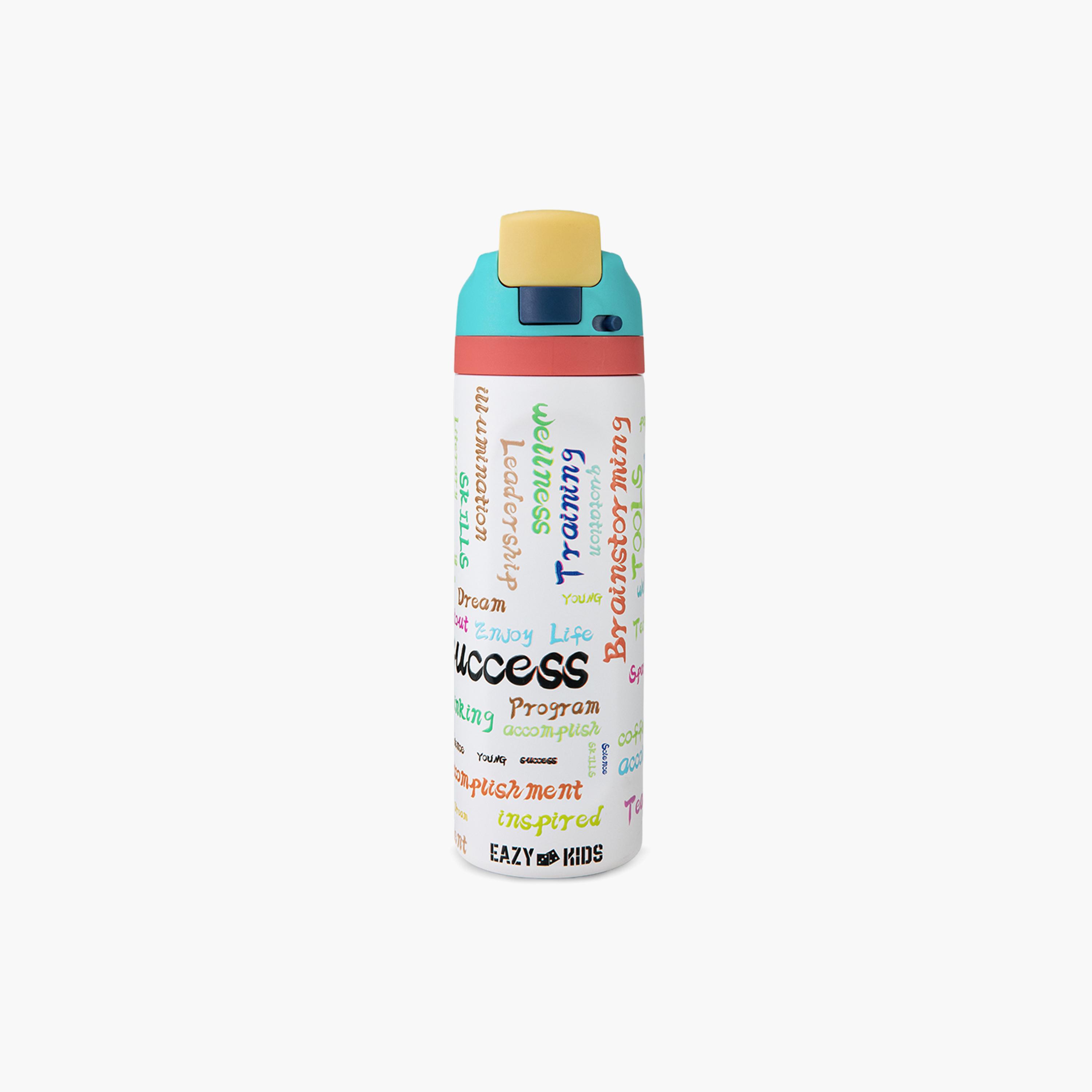 Eazy Kids Stainless Steel Bottle with Straw & Spout & Handle - 710 ml - Success-school-waterbottles-image-7