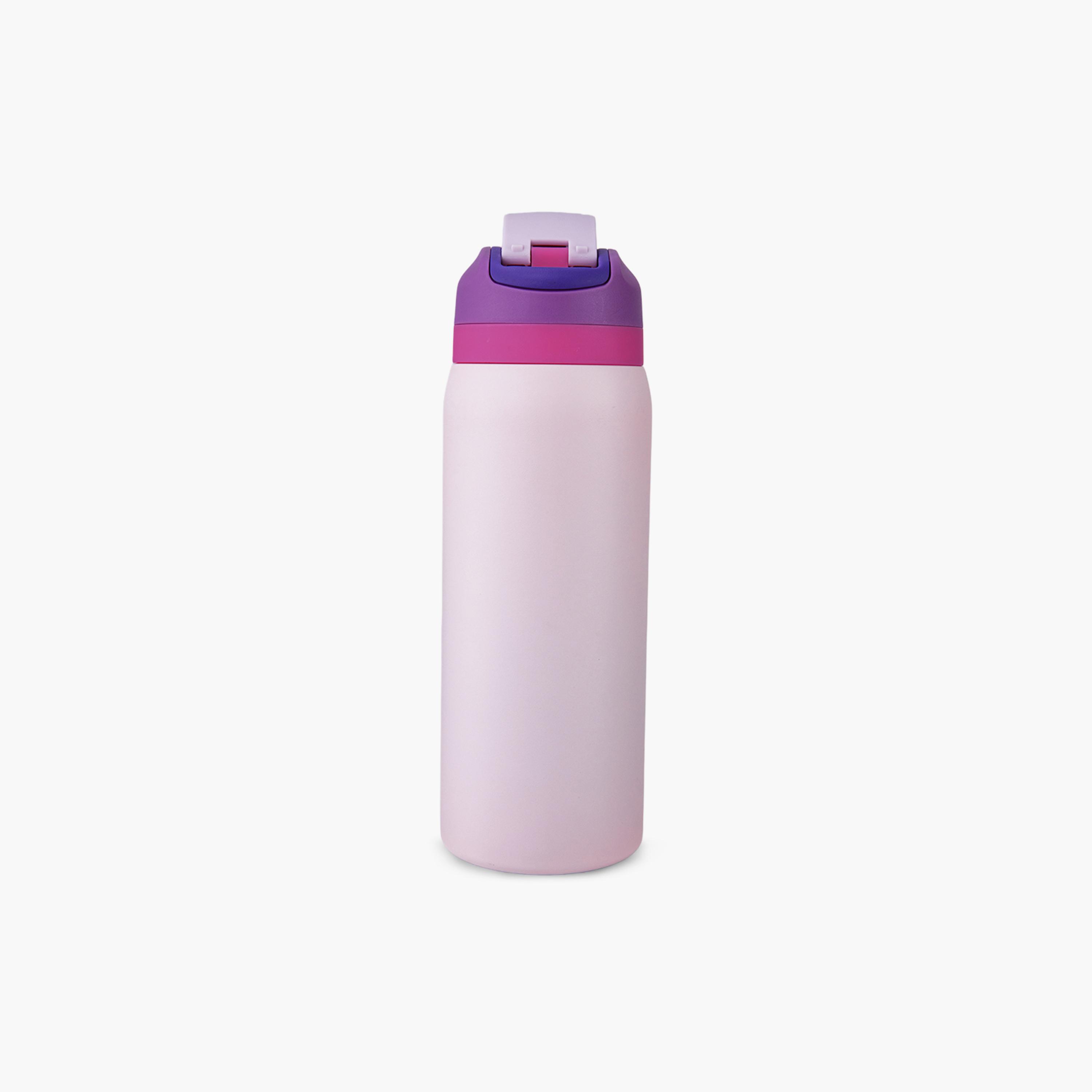 عبوة ماء ستانلس ستيل بلينغ (لامعة) مع ماصة وفوهة ومقبض | 948 مل من إيزي كيدز-school-waterbottles-image-13