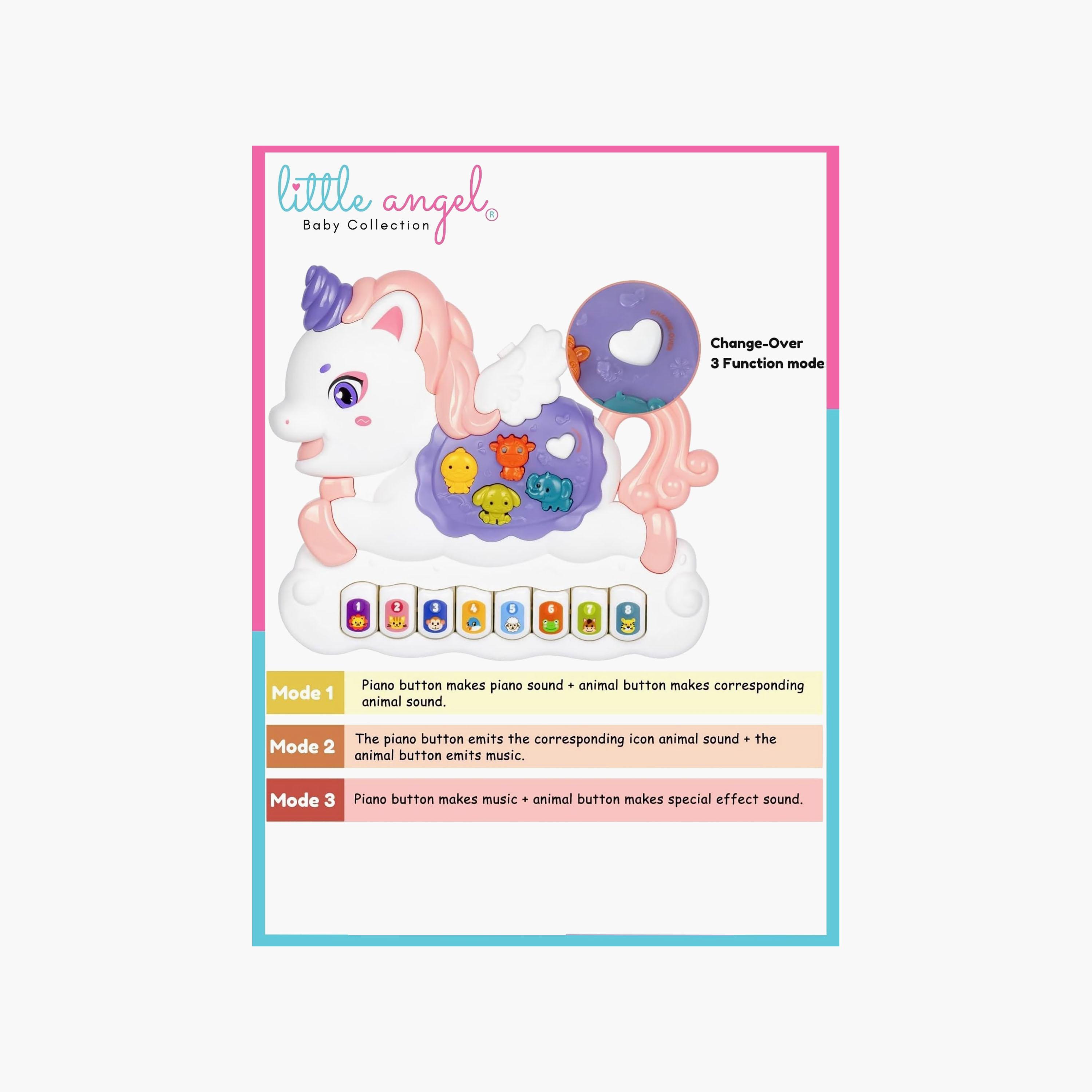 Little Angel Musical Unicorn Toy with Light & Sound-toys-babyandtoddlertoys-lightsandmusicaltoys-image-3