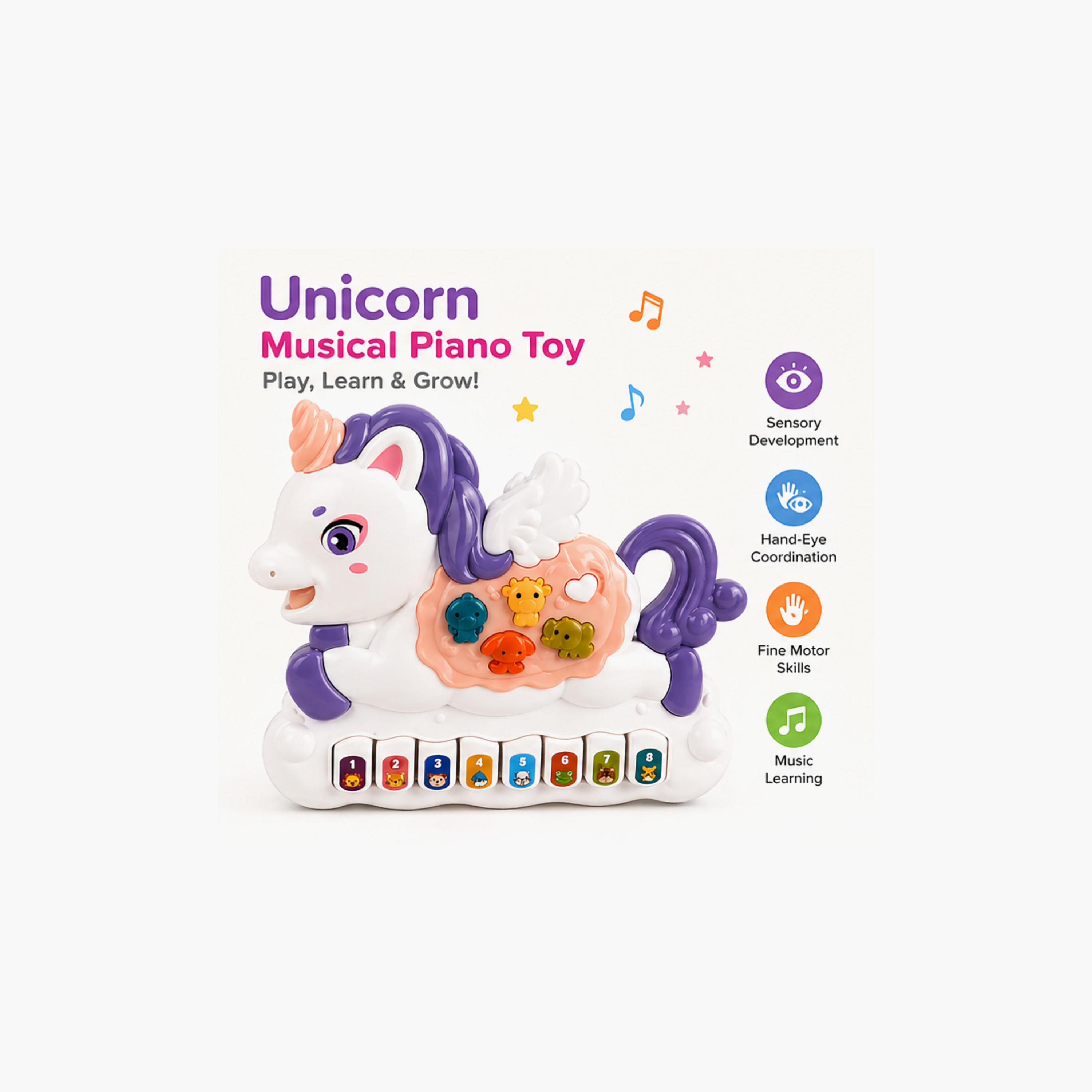 Little Angel Musical Unicorn Toy with Light & Sound-toys-babyandtoddlertoys-lightsandmusicaltoys-image-3