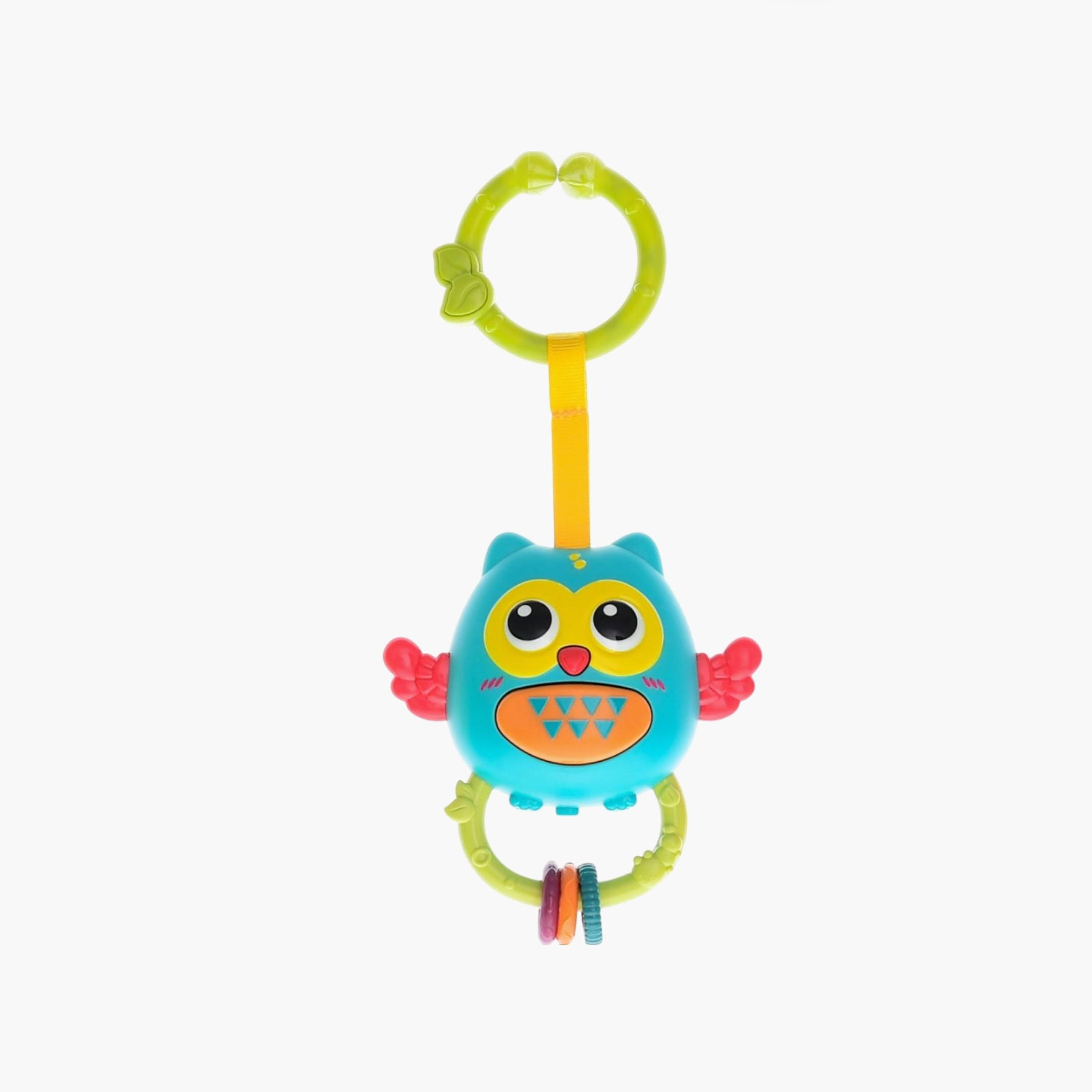 Little Angel Musical Owl Shape Hanging Rattle Teether-toys-babyandtoddlertoys-rattlesandteethers-image-1