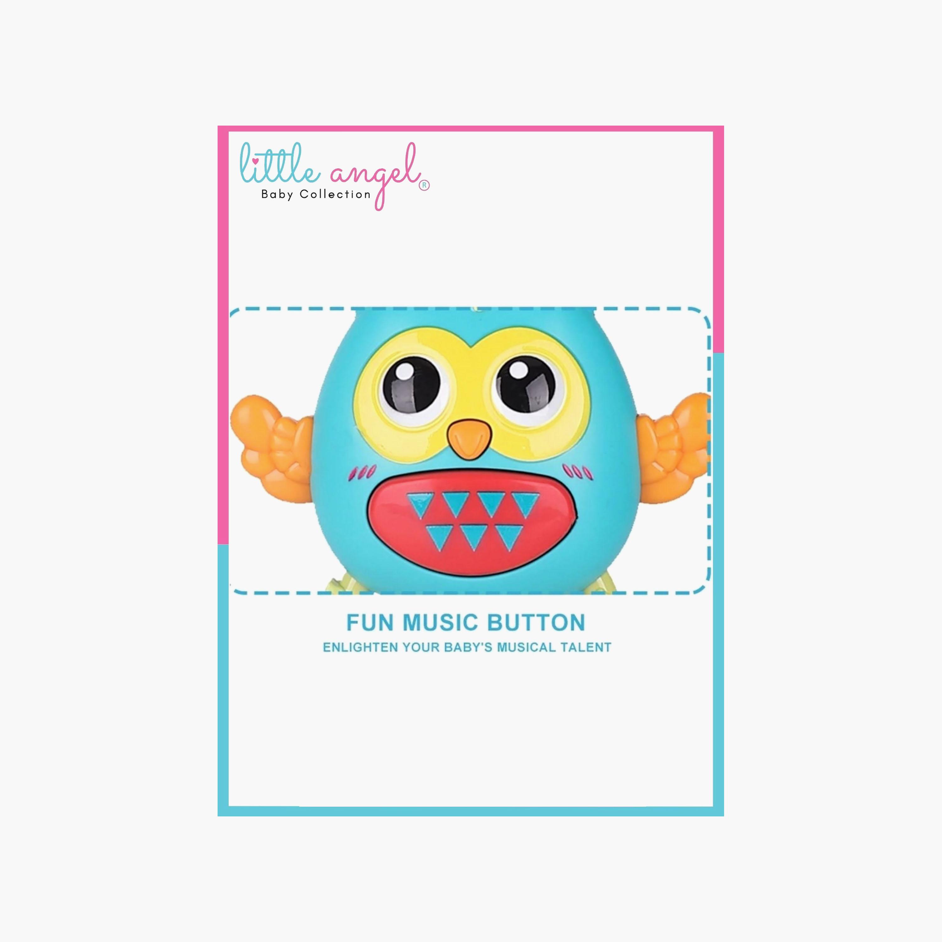Little Angel Musical Owl Shape Hanging Rattle Teether-toys-babyandtoddlertoys-rattlesandteethers-image-4
