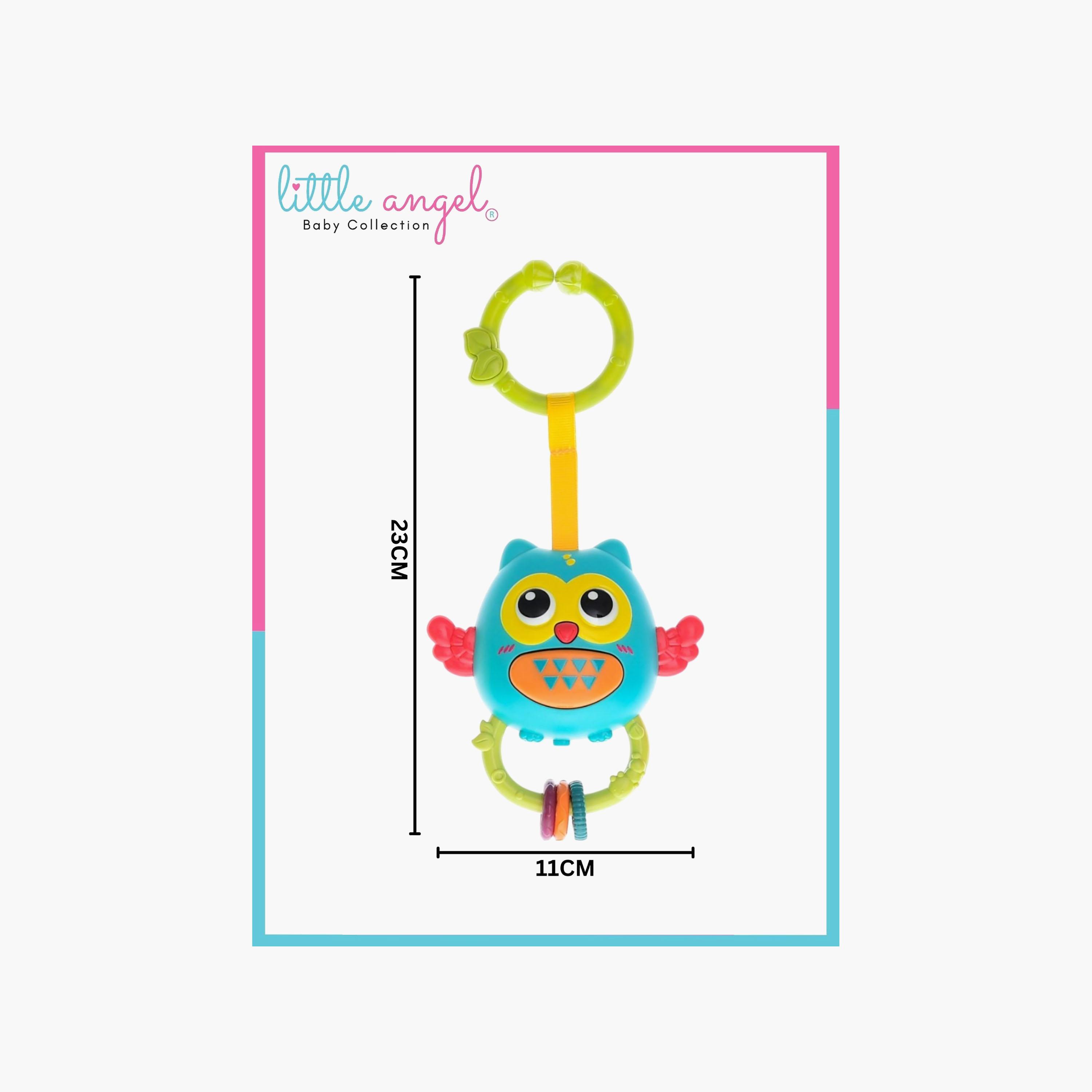 Little Angel Musical Owl Shape Hanging Rattle Teether-toys-babyandtoddlertoys-rattlesandteethers-image-5